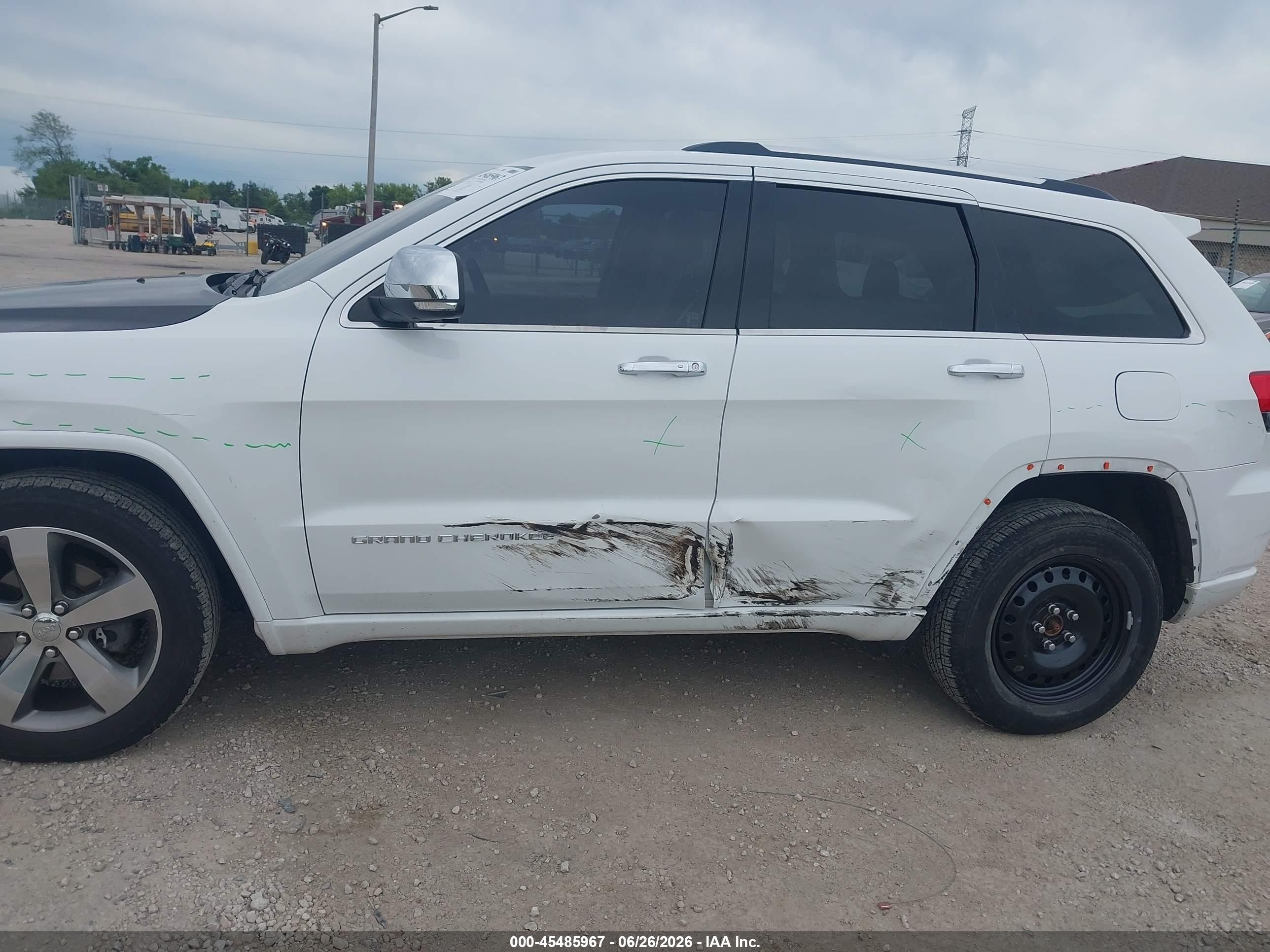 2014 Jeep Grand Cherokee Overland Белый vin: 1C4RJFCG6EC178890