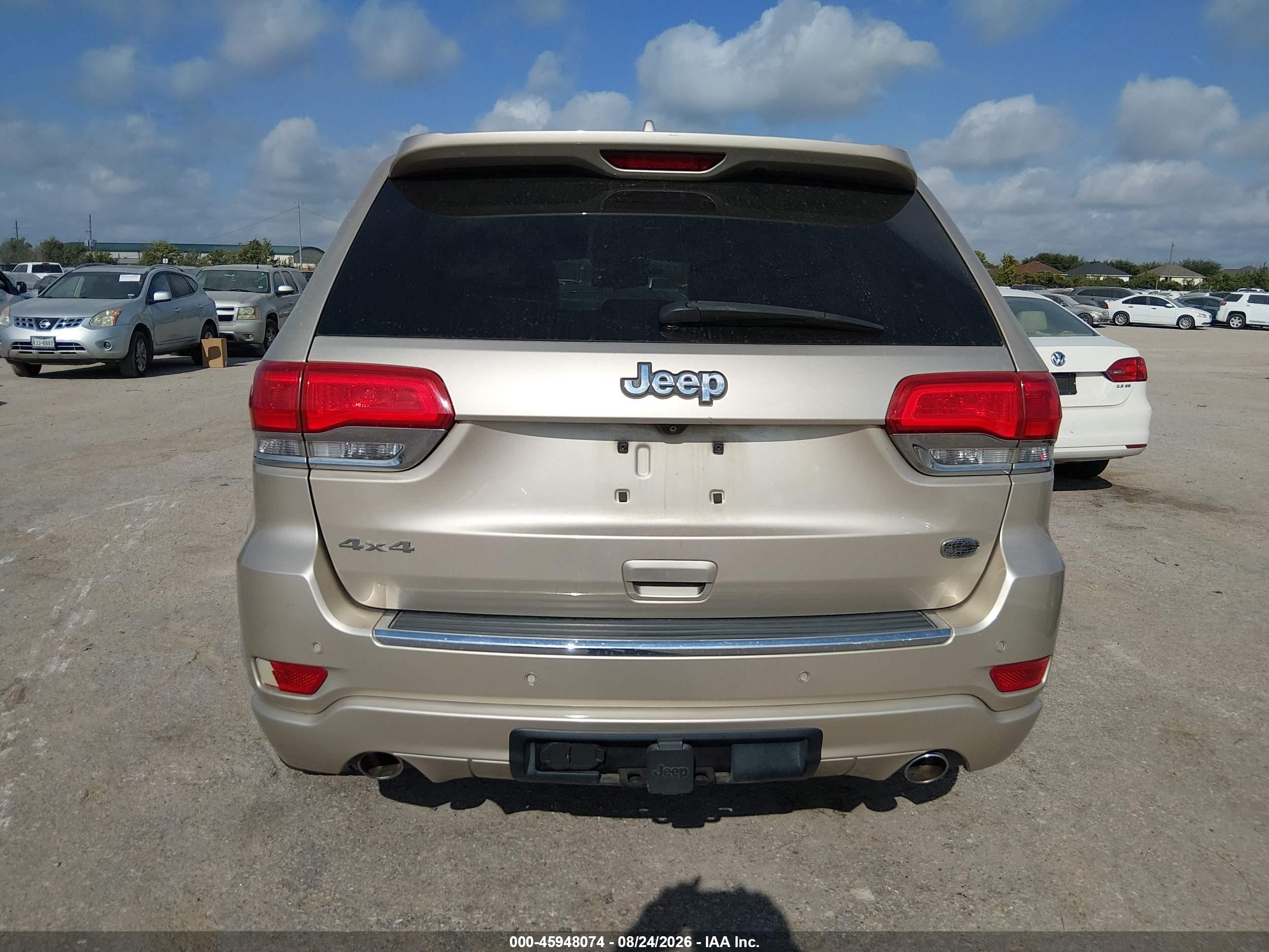 2014 Jeep Grand Cherokee Overland Золотой vin: 1C4RJFCG6EC211354