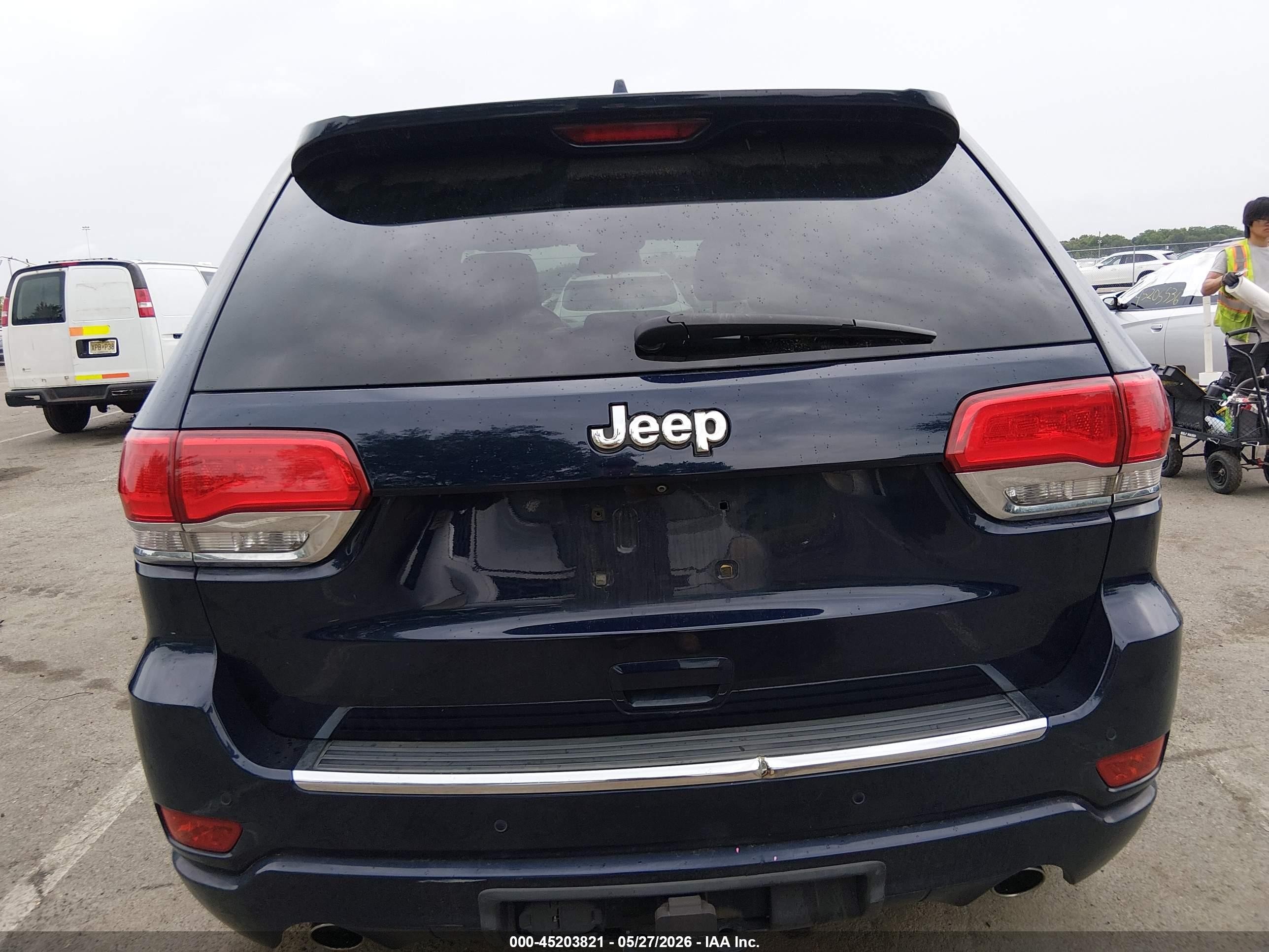 2014 Jeep Grand Cherokee Overland Navy vin: 1C4RJFCG6EC398773