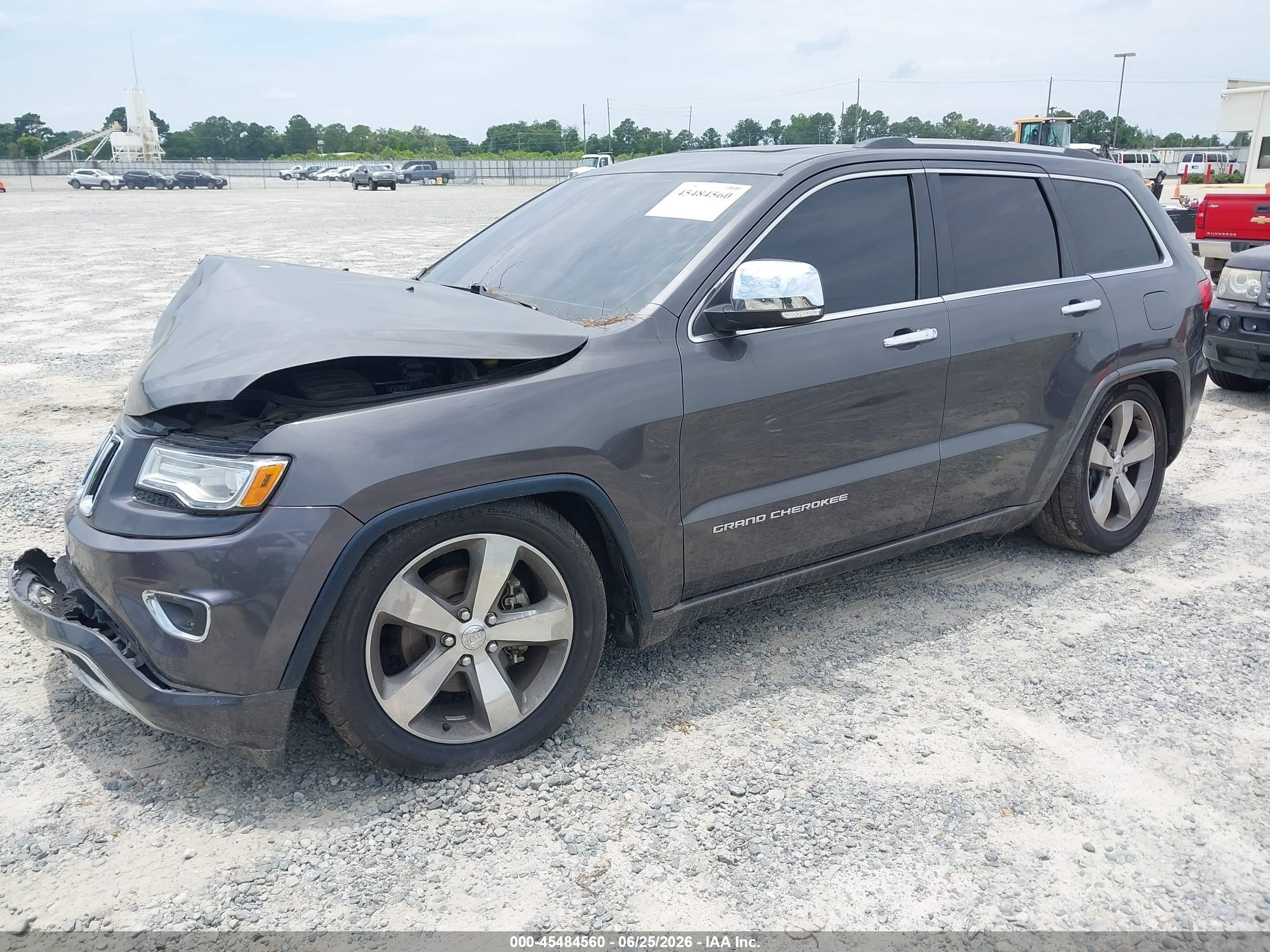 2014 Jeep Grand Cherokee Overland Gray vin: 1C4RJFCG6EC492569