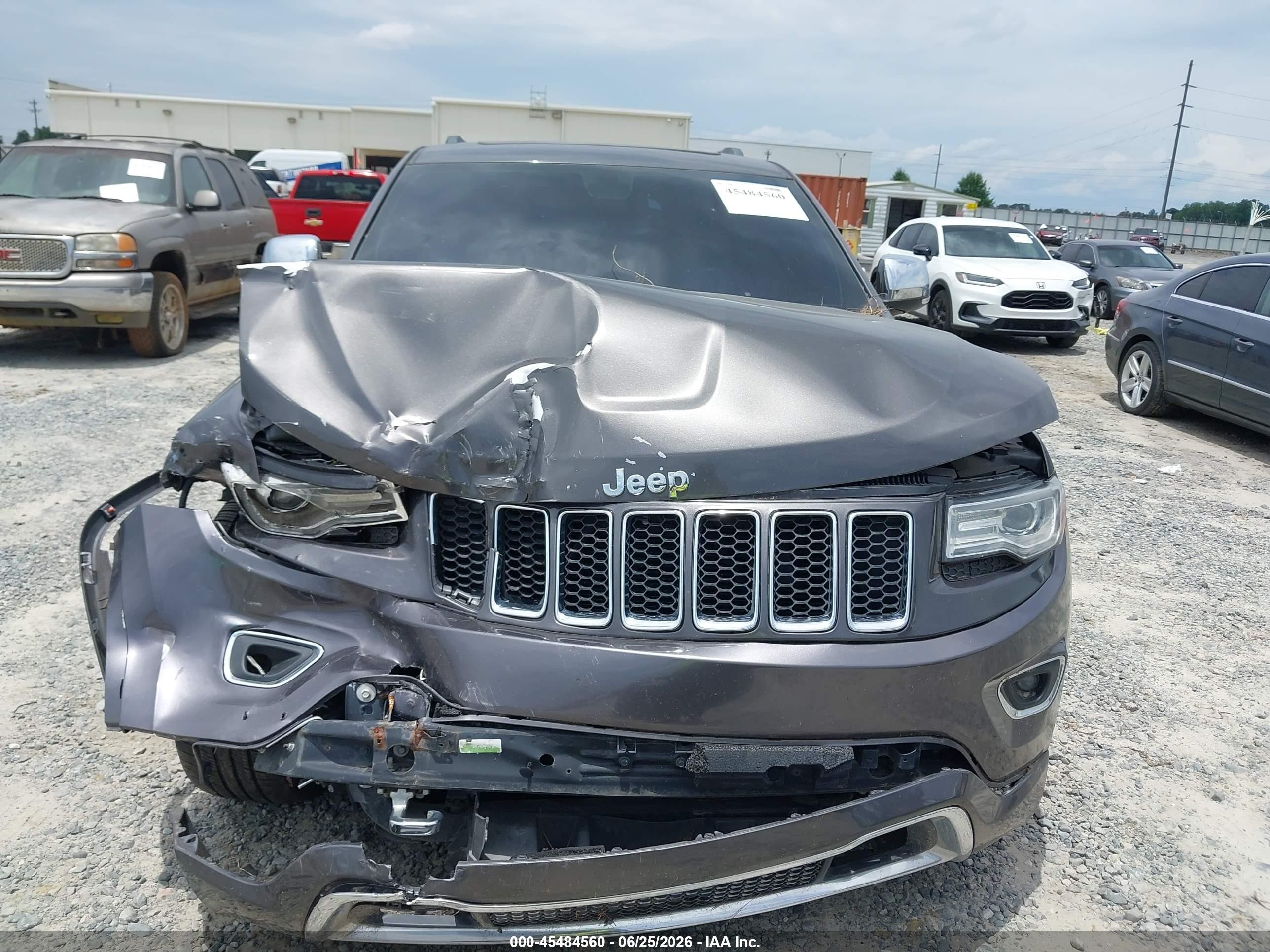2014 Jeep Grand Cherokee Overland Gray vin: 1C4RJFCG6EC492569