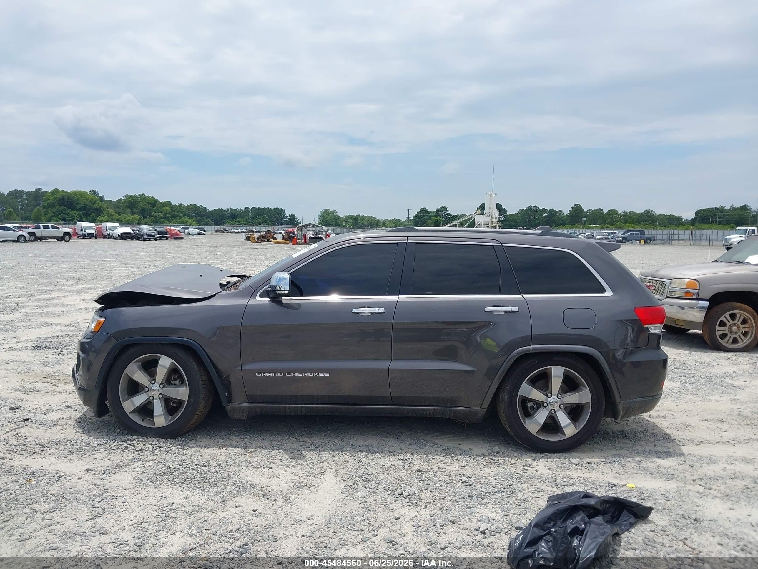 2014 Jeep Grand Cherokee Overland Gray vin: 1C4RJFCG6EC492569