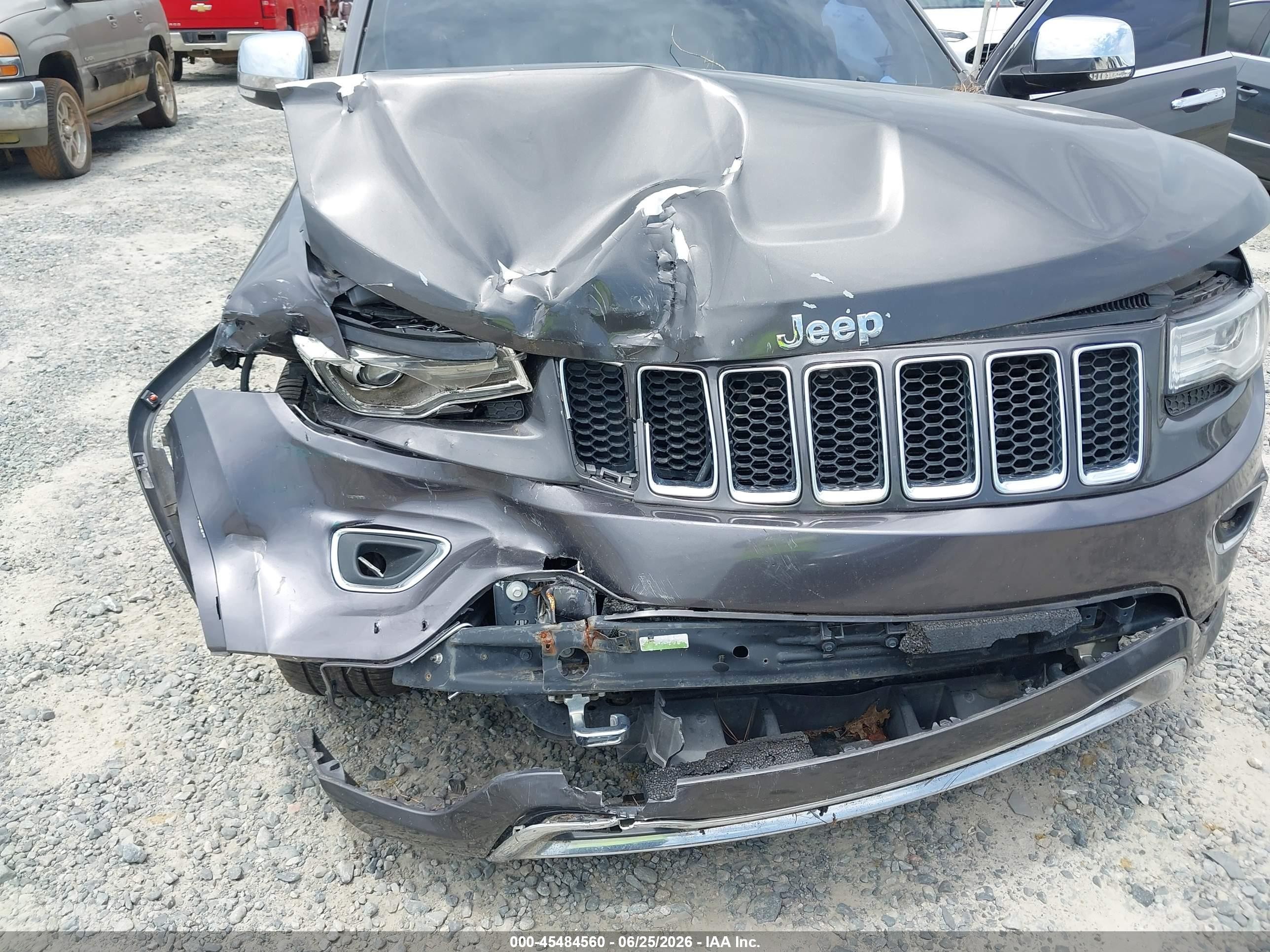 2014 Jeep Grand Cherokee Overland Gray vin: 1C4RJFCG6EC492569
