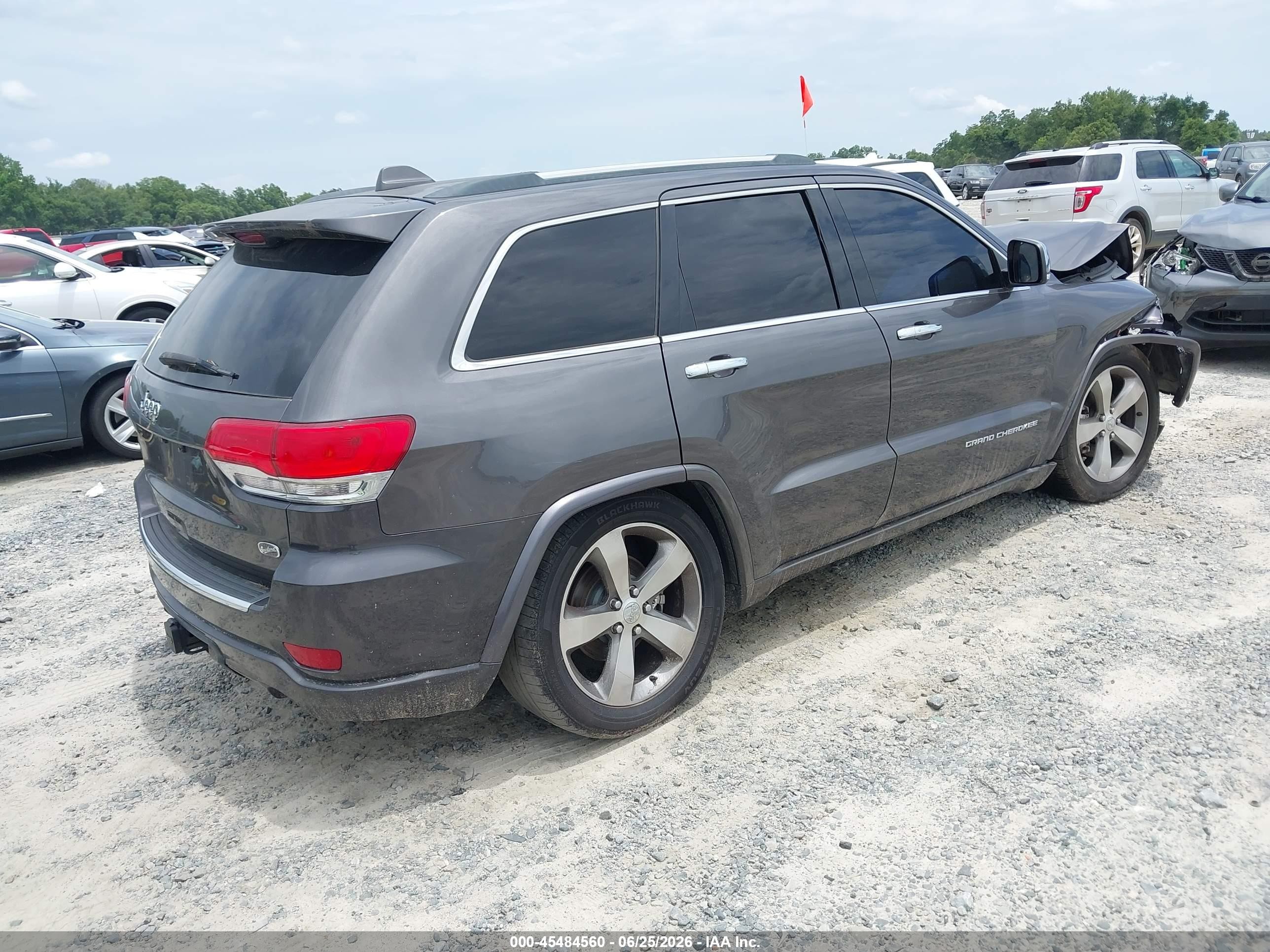 2014 Jeep Grand Cherokee Overland Gray vin: 1C4RJFCG6EC492569