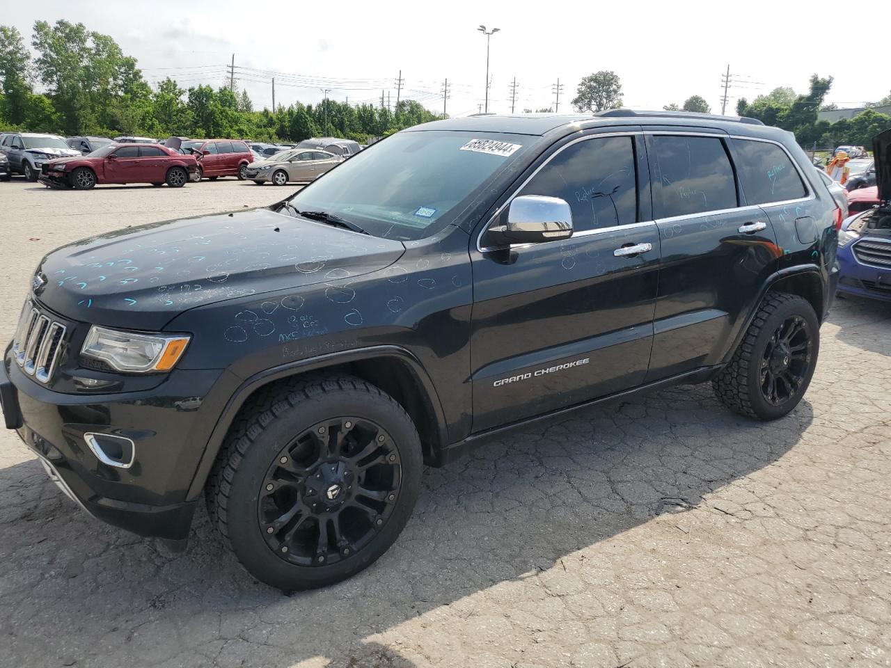 2014 Jeep Grand Cherokee Overland Black vin: 1C4RJFCG6EC547604