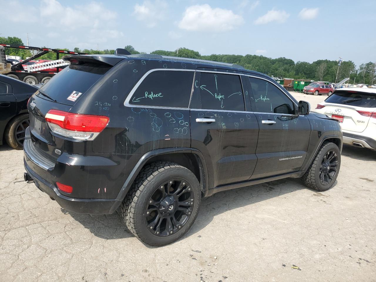 2014 Jeep Grand Cherokee Overland Black vin: 1C4RJFCG6EC547604