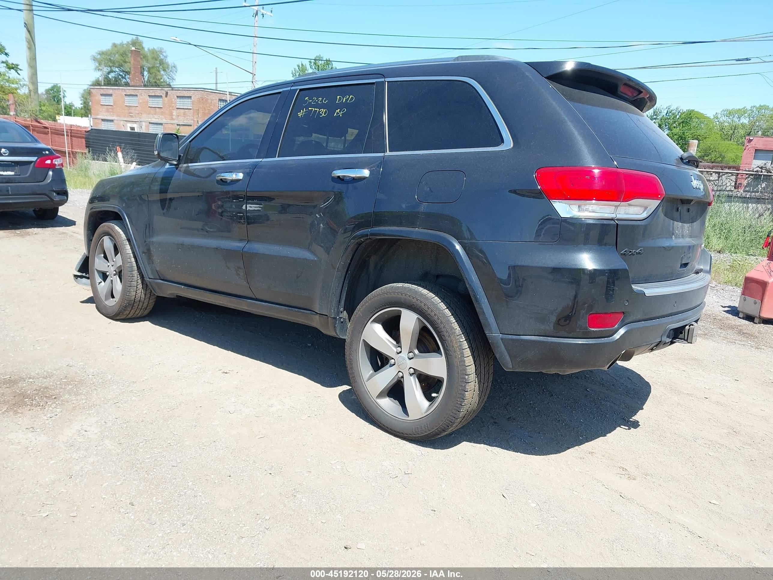 2015 Jeep Grand Cherokee Overland Gray vin: 1C4RJFCG6FC667730