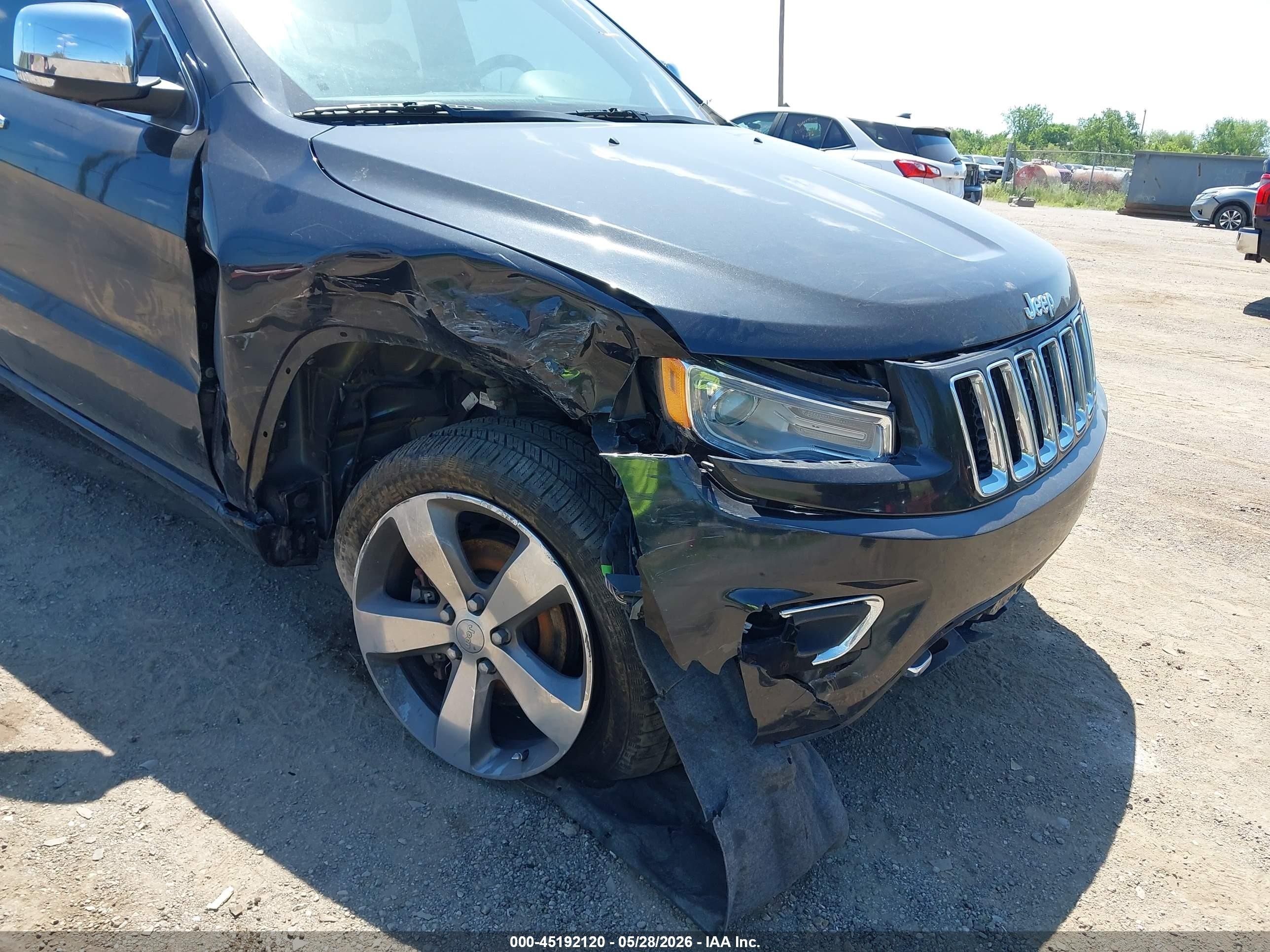 2015 Jeep Grand Cherokee Overland Gray vin: 1C4RJFCG6FC667730