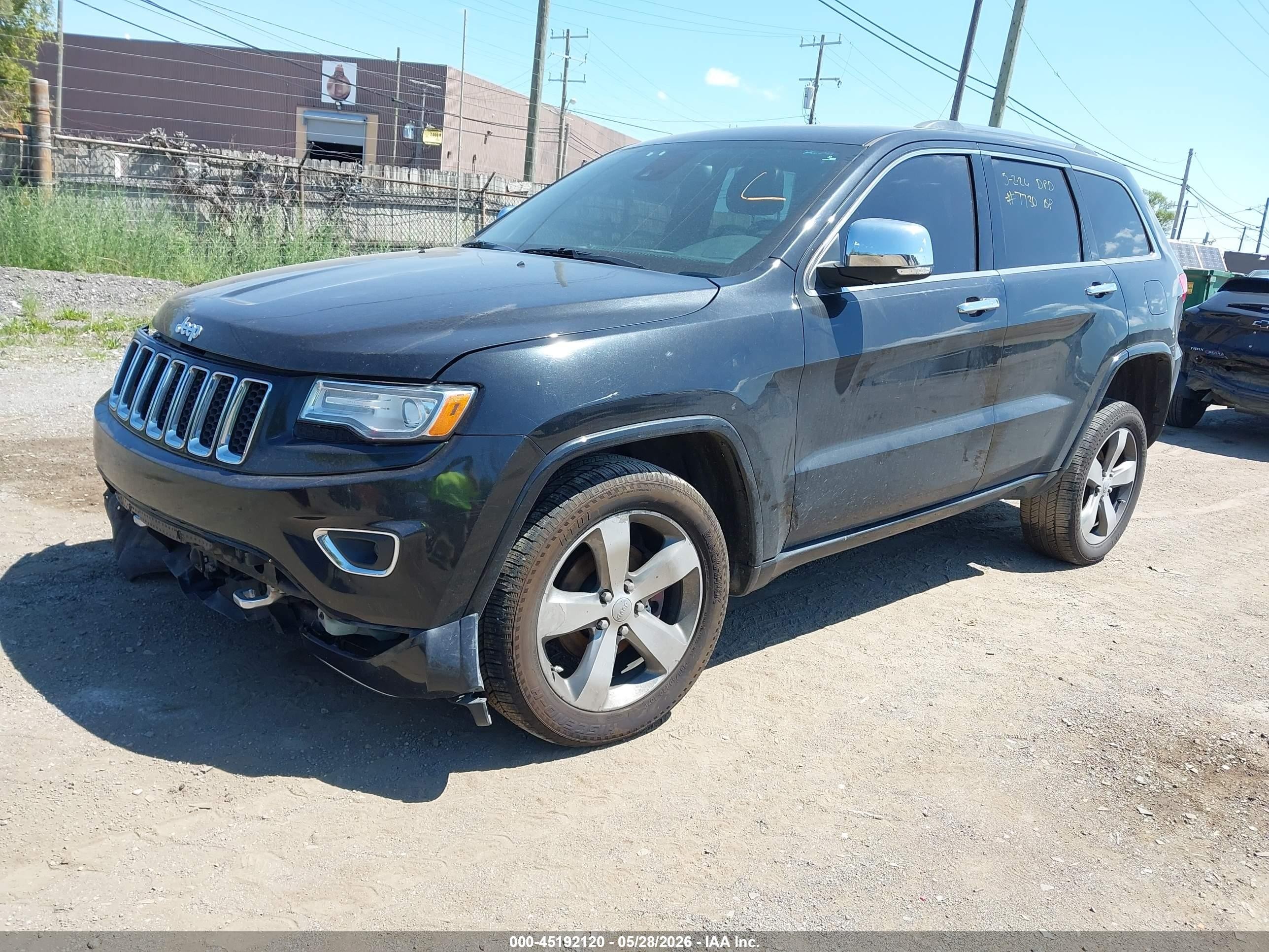 2015 Jeep Grand Cherokee Overland Gray vin: 1C4RJFCG6FC667730