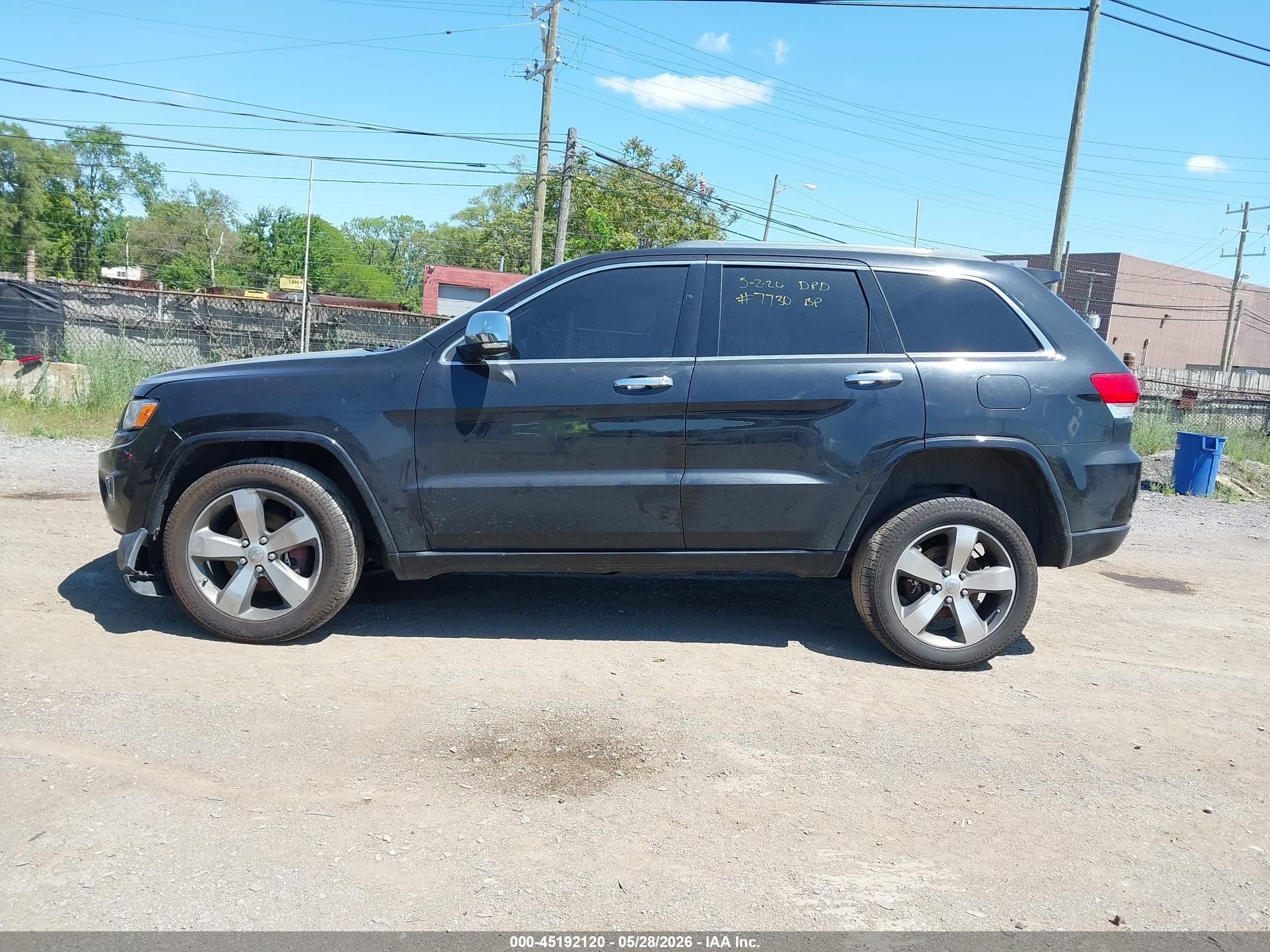 2015 Jeep Grand Cherokee Overland Gray vin: 1C4RJFCG6FC667730