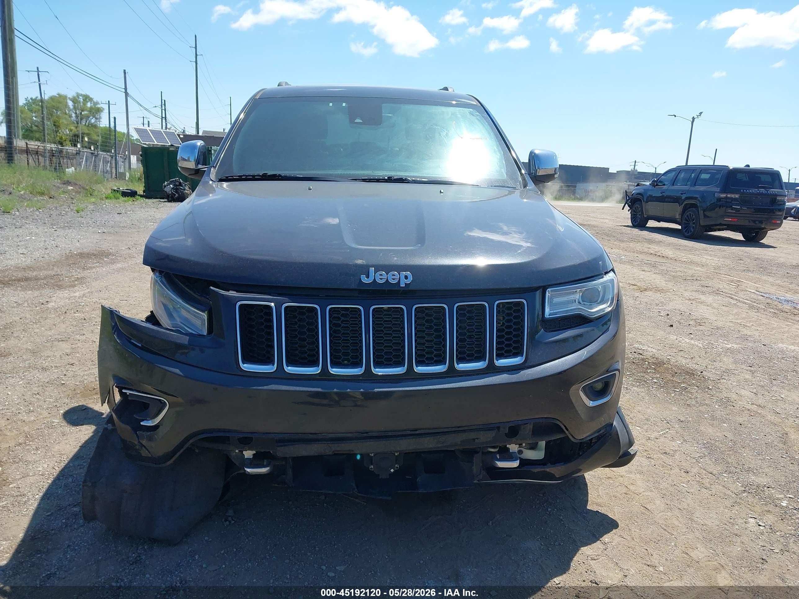 2015 Jeep Grand Cherokee Overland Gray vin: 1C4RJFCG6FC667730