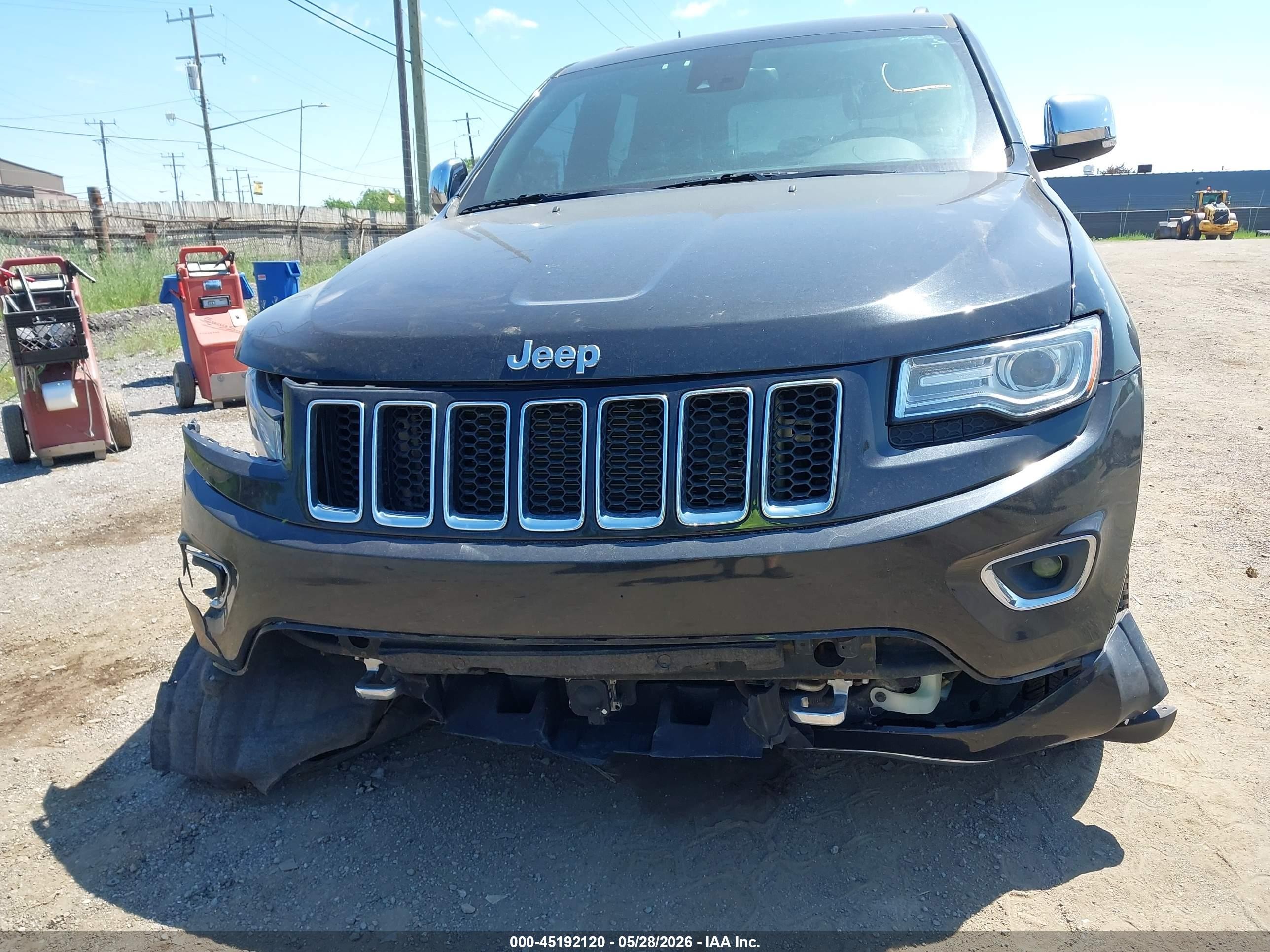 2015 Jeep Grand Cherokee Overland Gray vin: 1C4RJFCG6FC667730