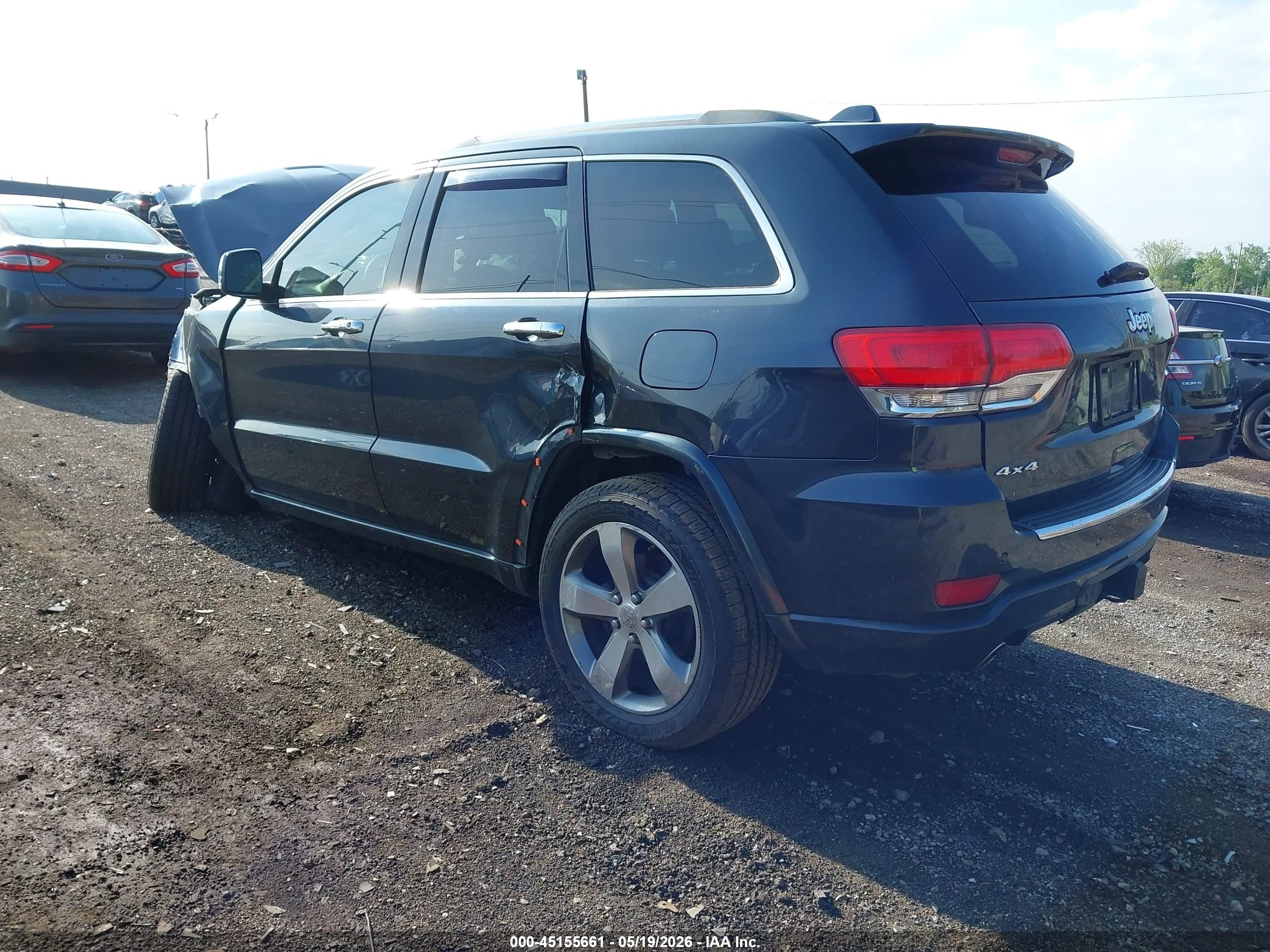 2015 Jeep Grand Cherokee Overland Gray vin: 1C4RJFCG6FC871167