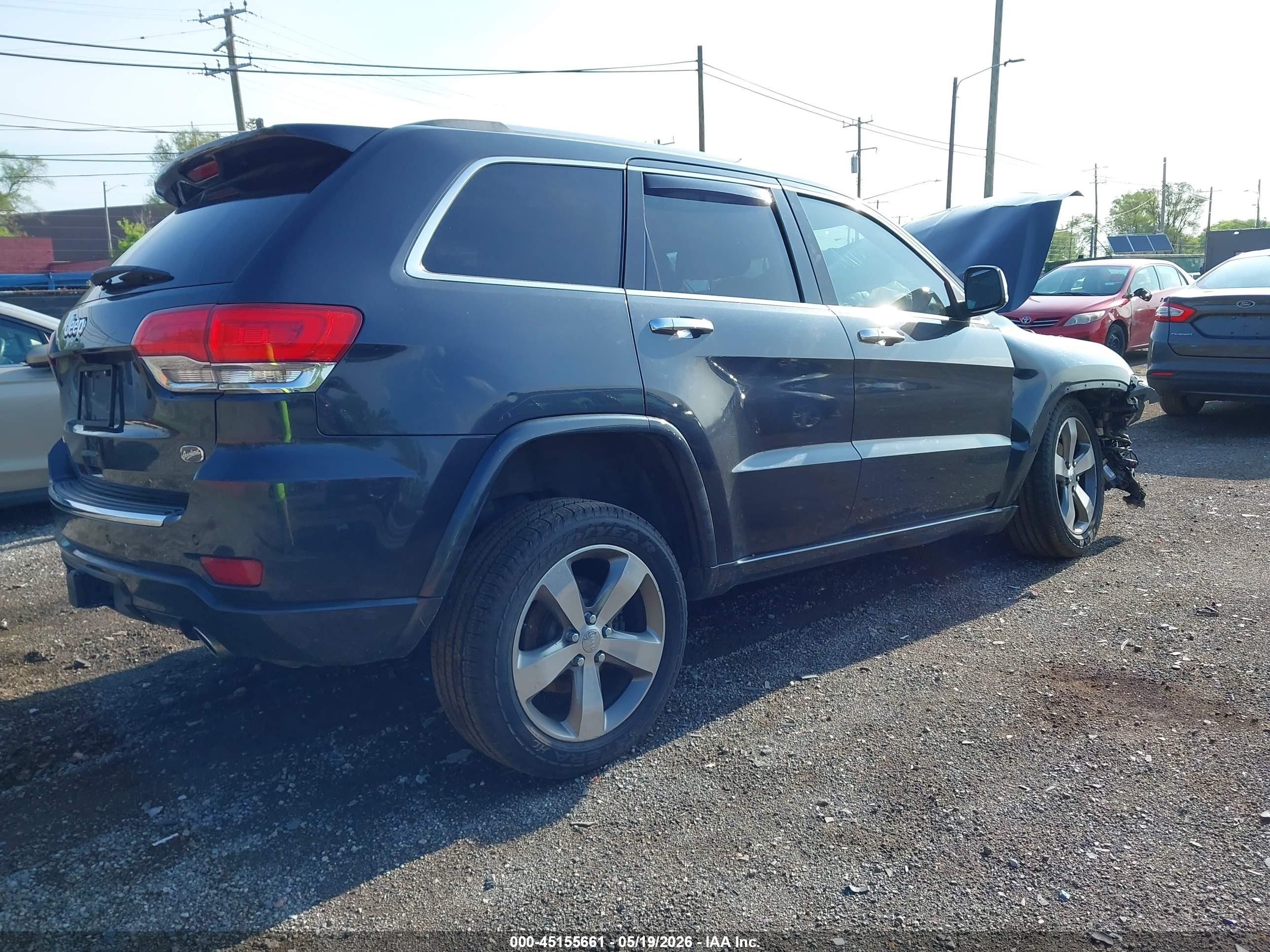 2015 Jeep Grand Cherokee Overland Gray vin: 1C4RJFCG6FC871167