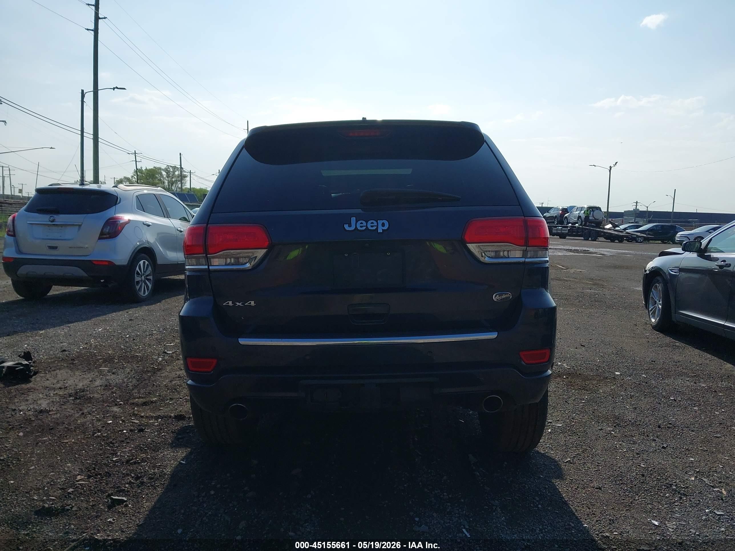 2015 Jeep Grand Cherokee Overland Gray vin: 1C4RJFCG6FC871167