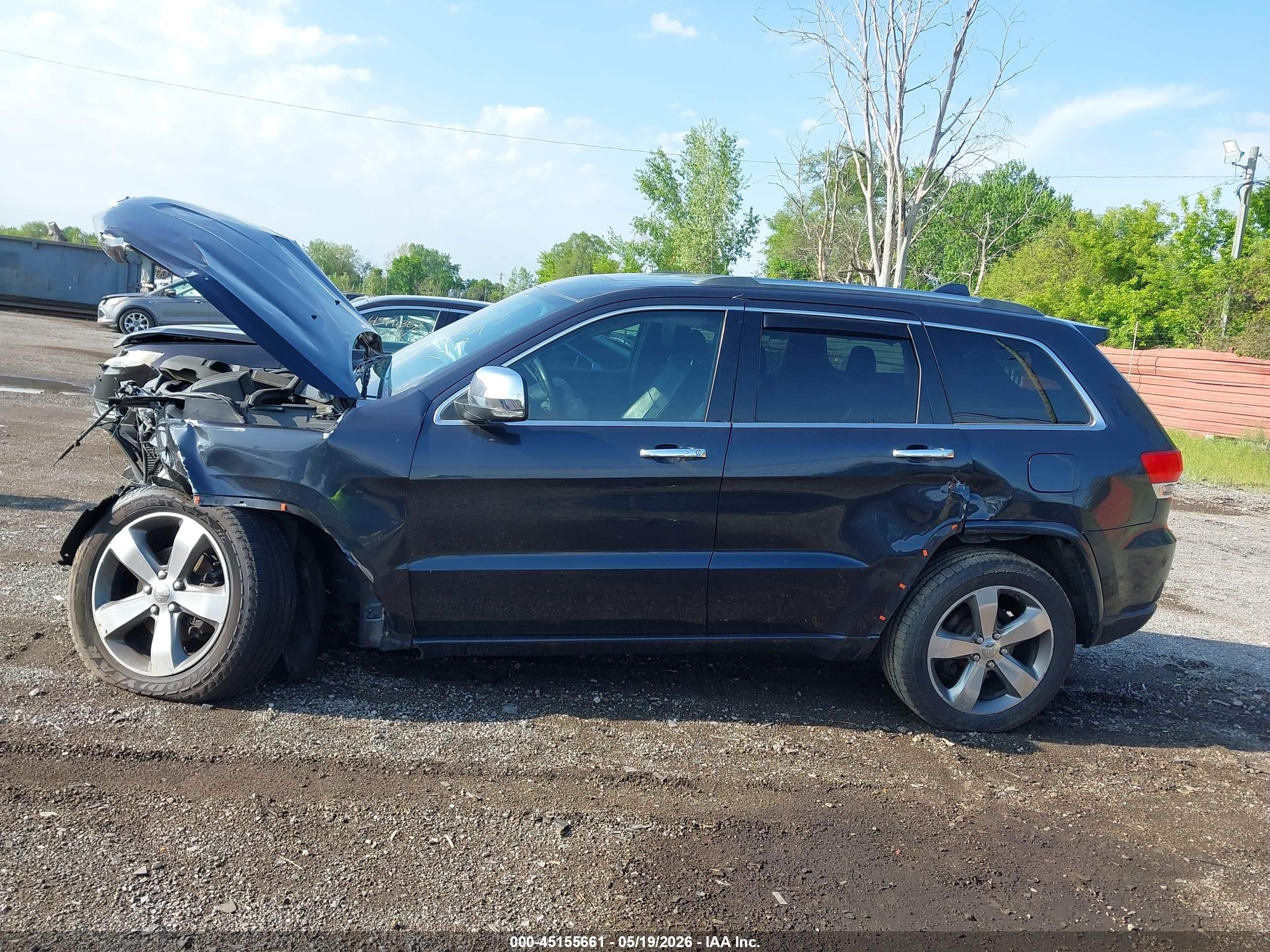 2015 Jeep Grand Cherokee Overland Gray vin: 1C4RJFCG6FC871167