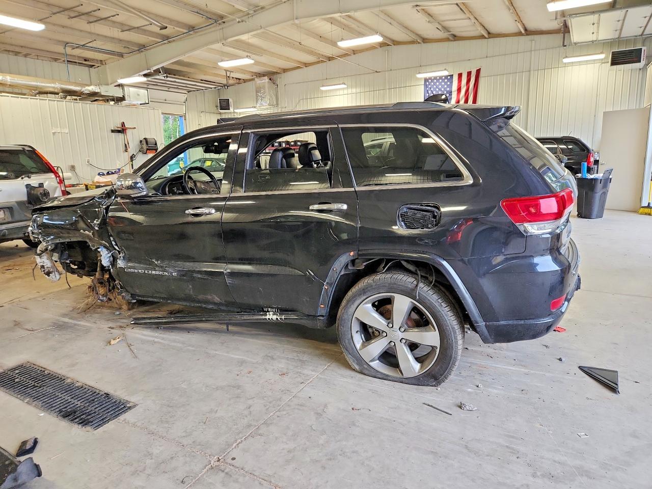 2015 Jeep Grand Cherokee Overland Black vin: 1C4RJFCG6FC877597