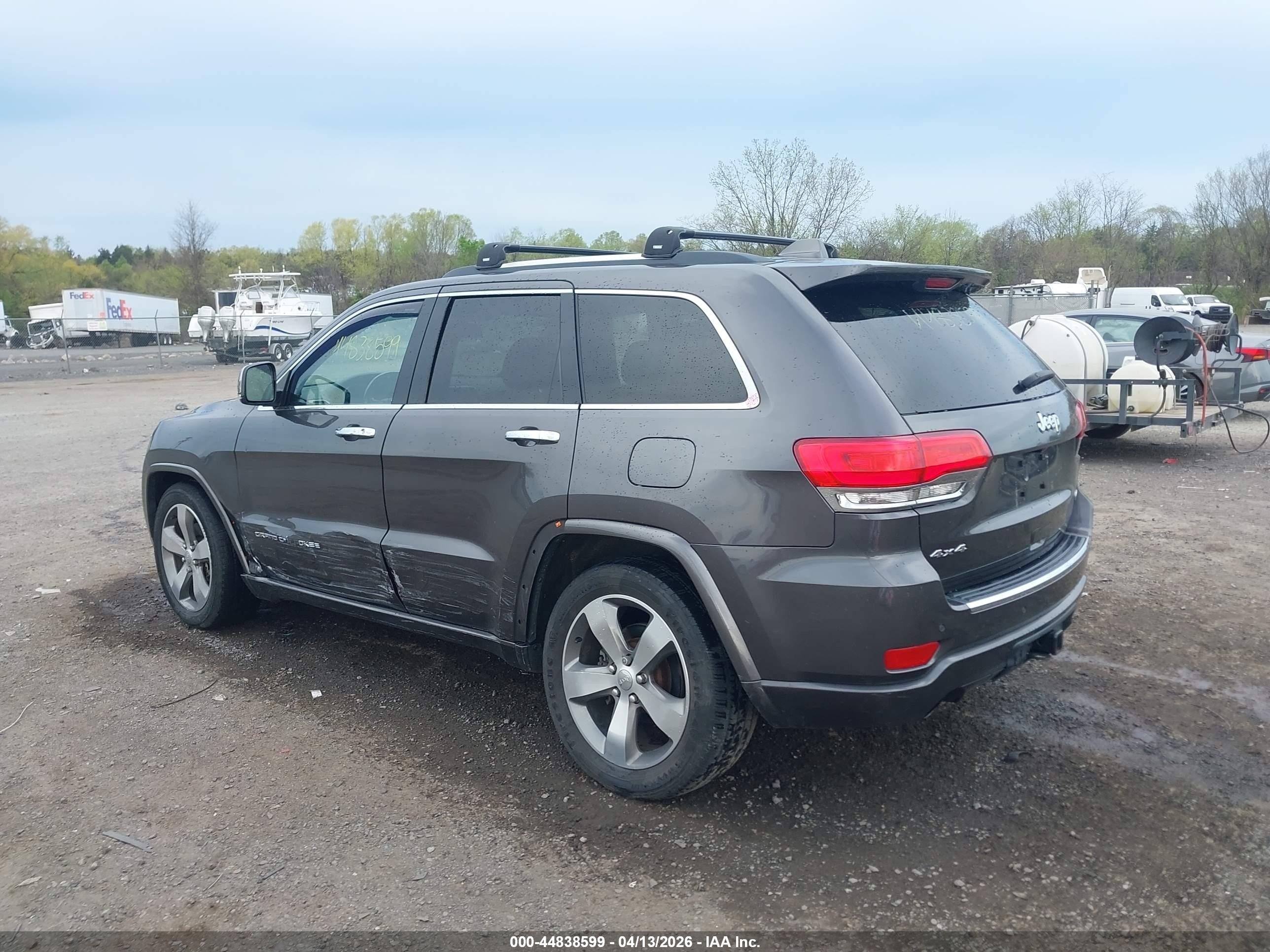2015 Jeep Grand Cherokee Overland Gray vin: 1C4RJFCG6FC925910