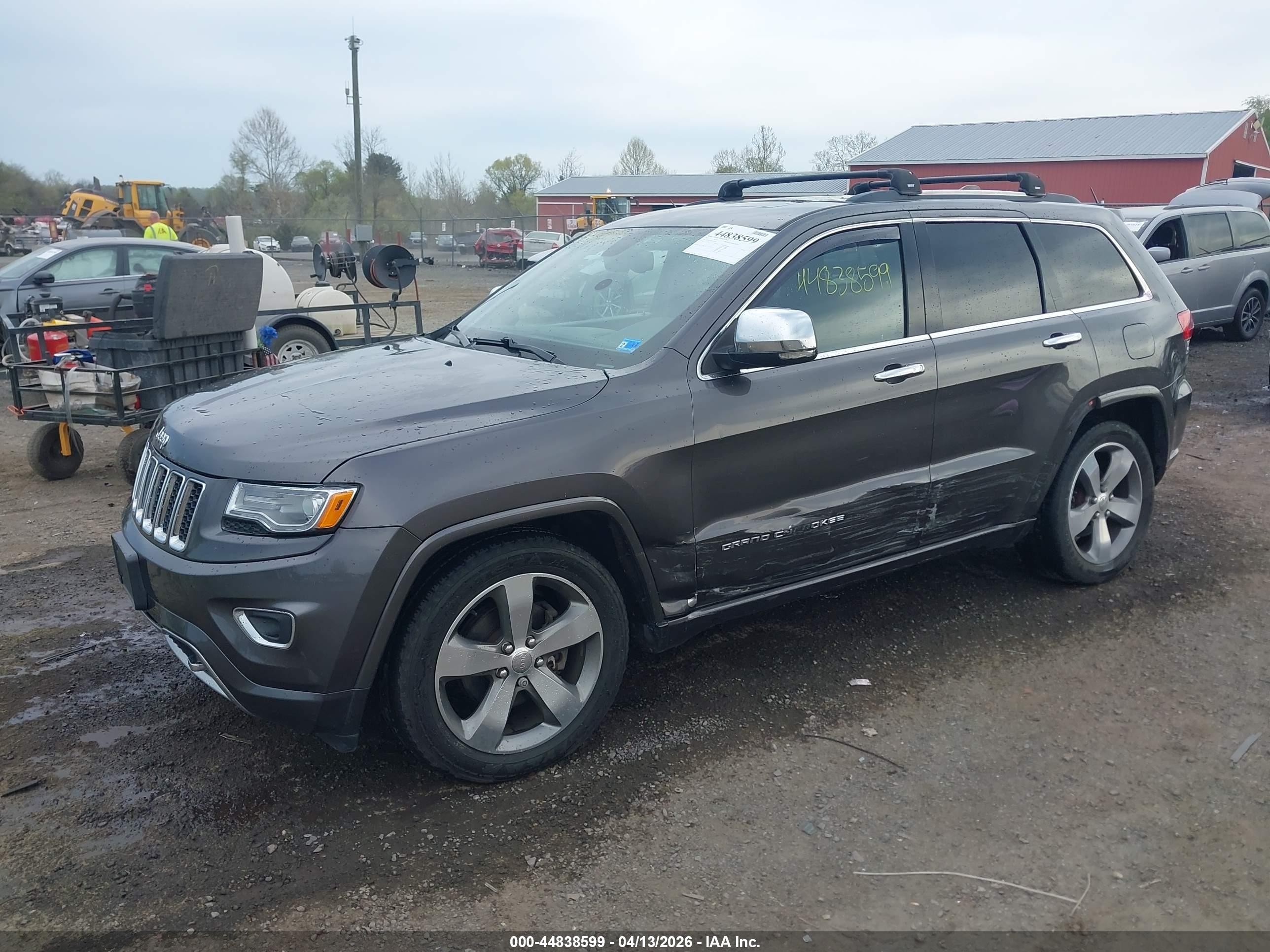 2015 Jeep Grand Cherokee Overland Gray vin: 1C4RJFCG6FC925910