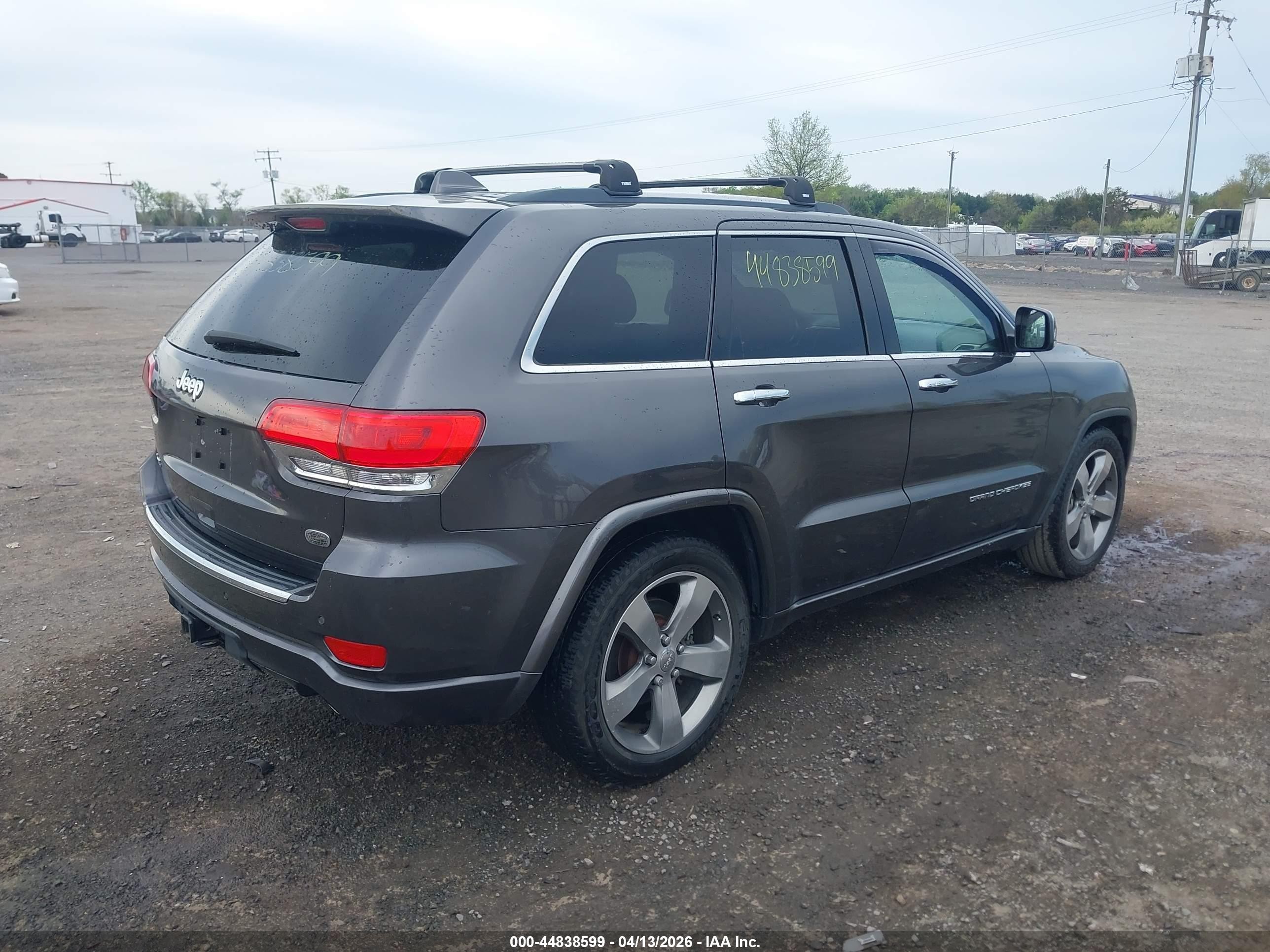 2015 Jeep Grand Cherokee Overland Gray vin: 1C4RJFCG6FC925910