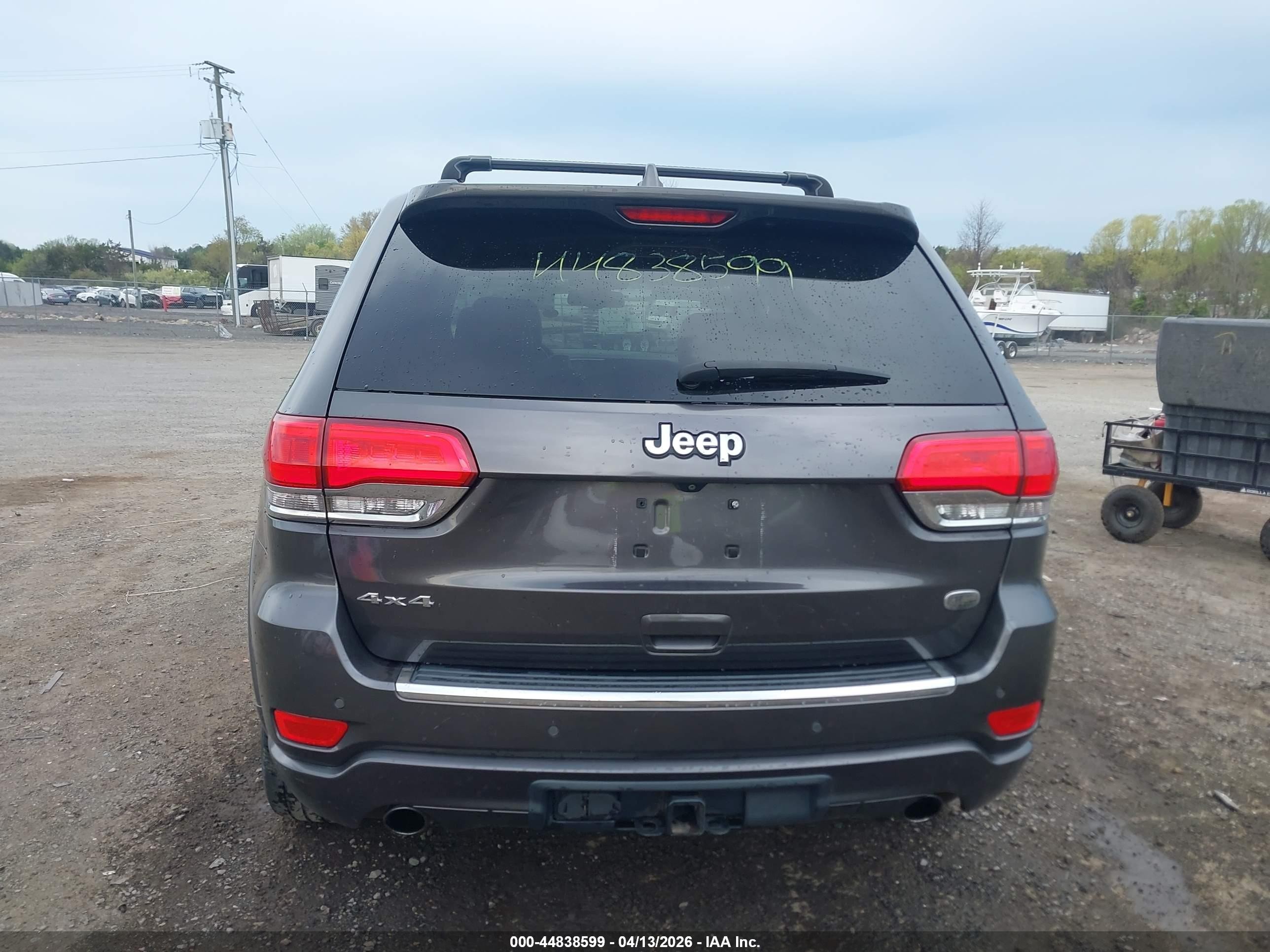 2015 Jeep Grand Cherokee Overland Gray vin: 1C4RJFCG6FC925910