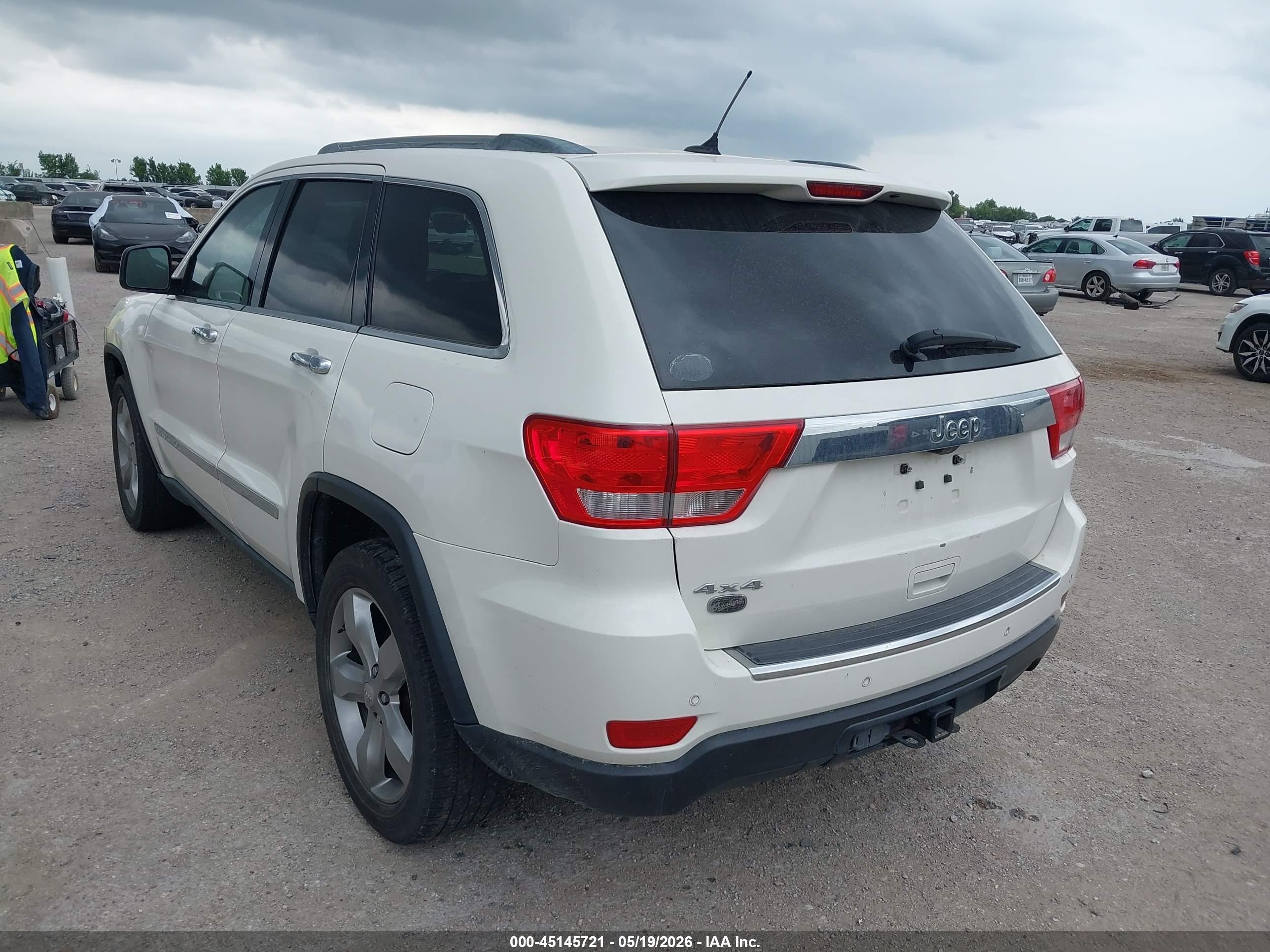 2012 Jeep Grand Cherokee Overland Белый vin: 1C4RJFCG7CC134006