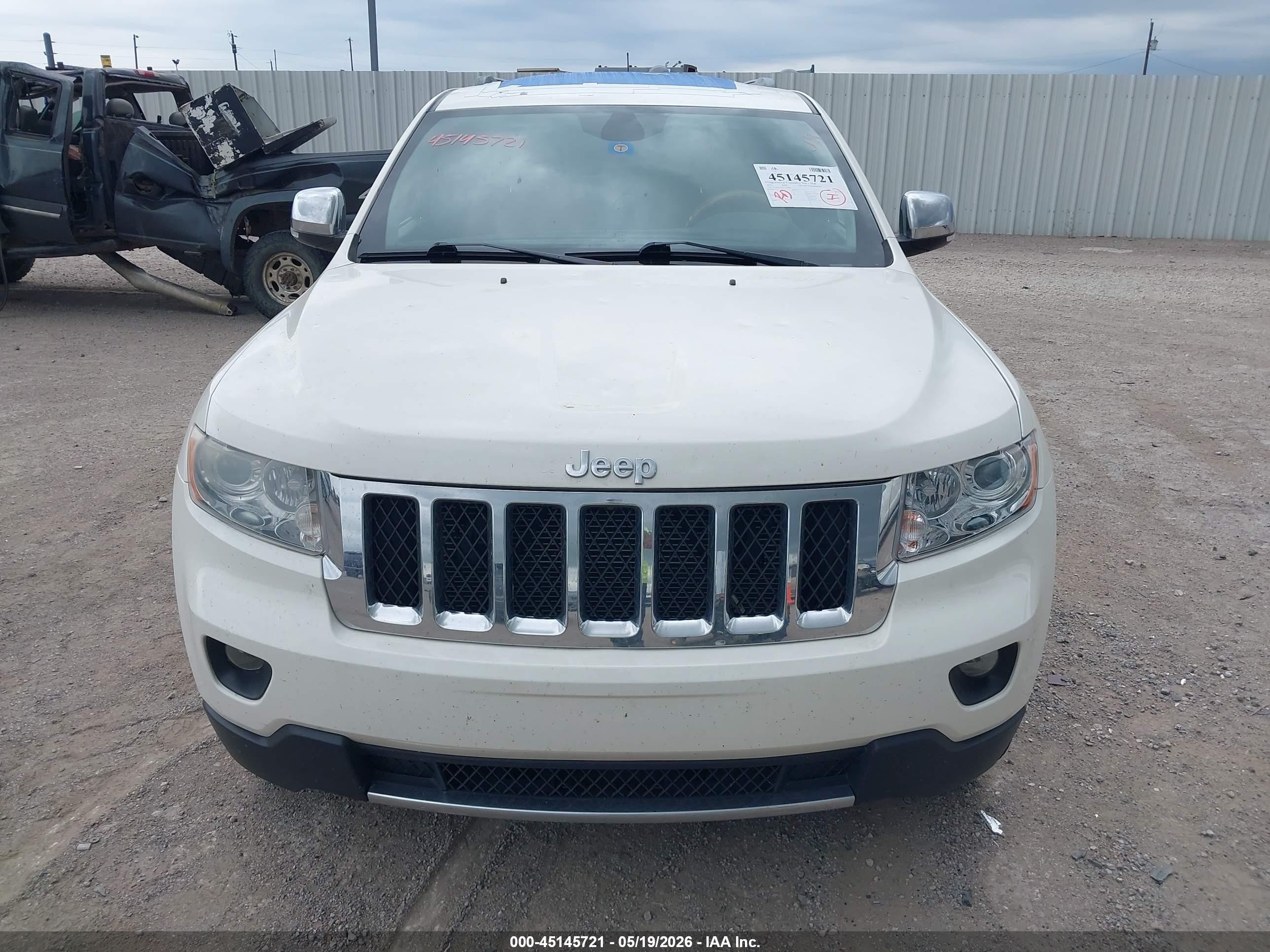2012 Jeep Grand Cherokee Overland Белый vin: 1C4RJFCG7CC134006