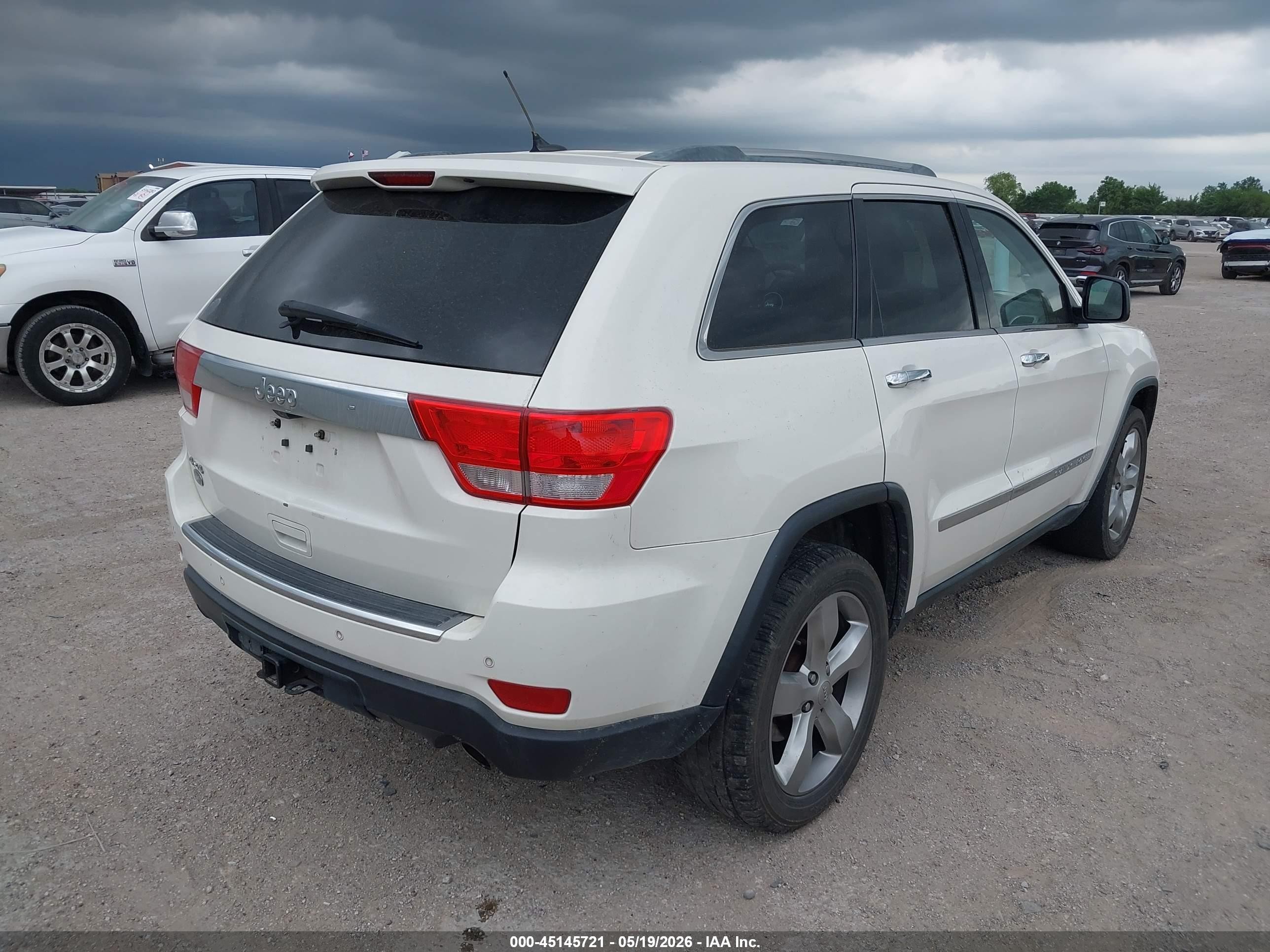 2012 Jeep Grand Cherokee Overland Белый vin: 1C4RJFCG7CC134006