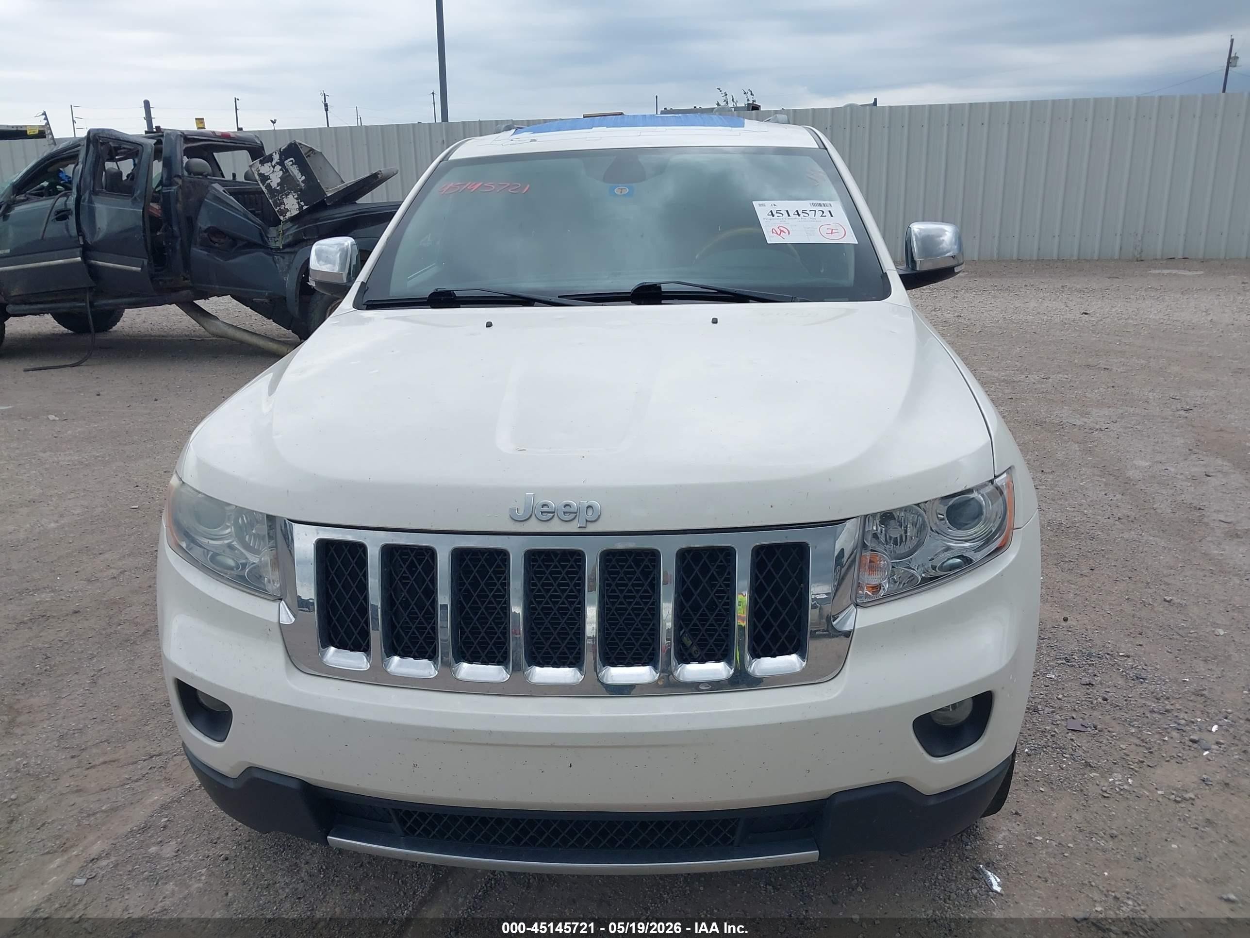 2012 Jeep Grand Cherokee Overland Белый vin: 1C4RJFCG7CC134006