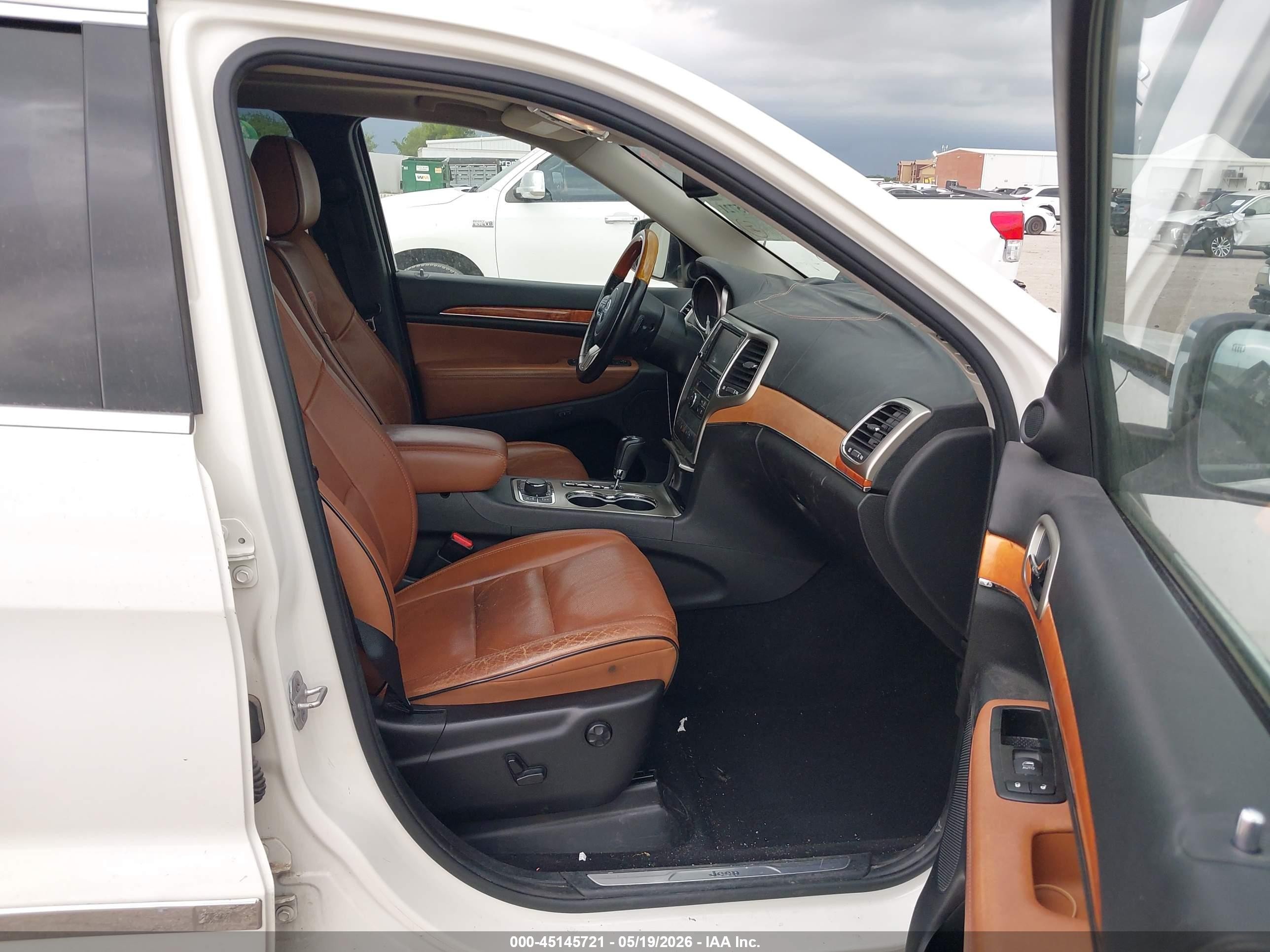 2012 Jeep Grand Cherokee Overland Белый vin: 1C4RJFCG7CC134006
