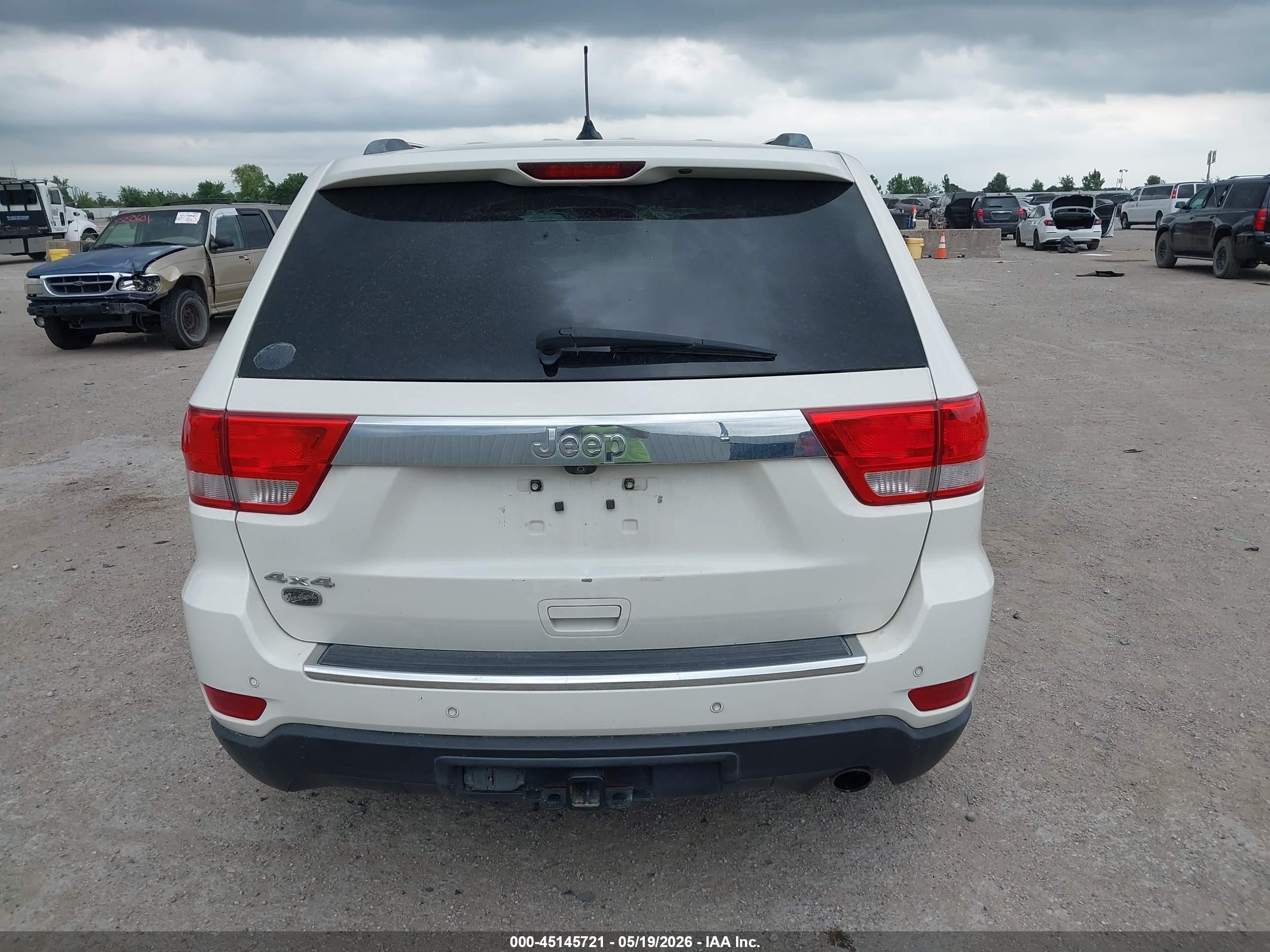 2012 Jeep Grand Cherokee Overland Белый vin: 1C4RJFCG7CC134006
