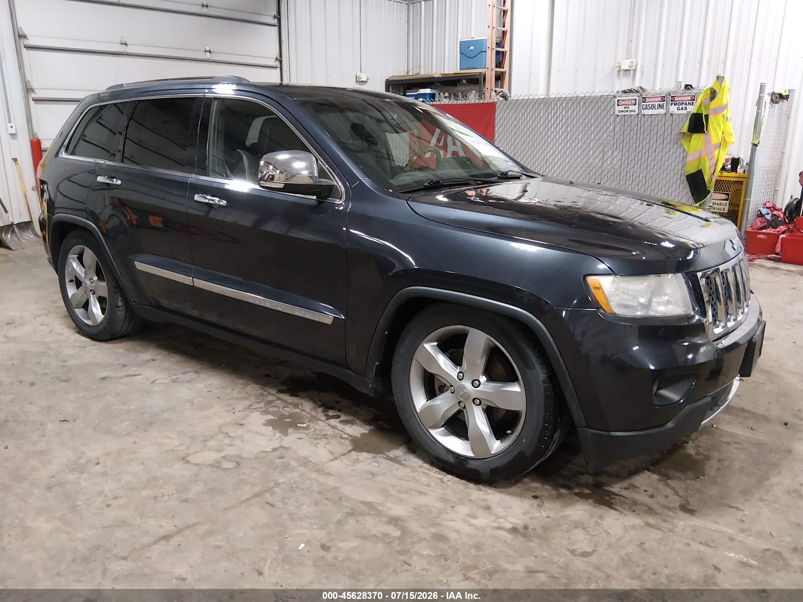 2012 Jeep Grand Cherokee Overland Gray vin: 1C4RJFCG7CC345660