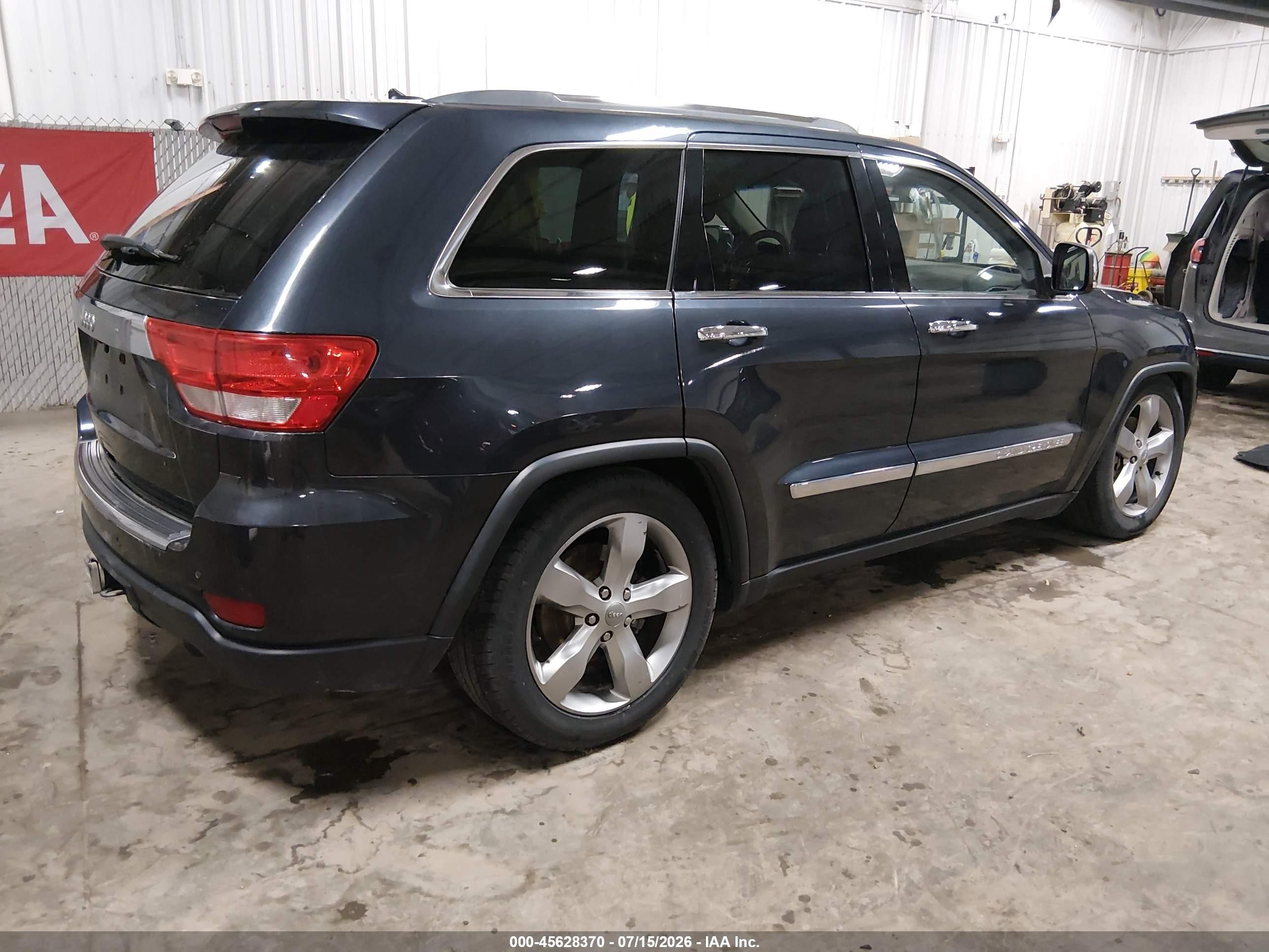 2012 Jeep Grand Cherokee Overland Gray vin: 1C4RJFCG7CC345660