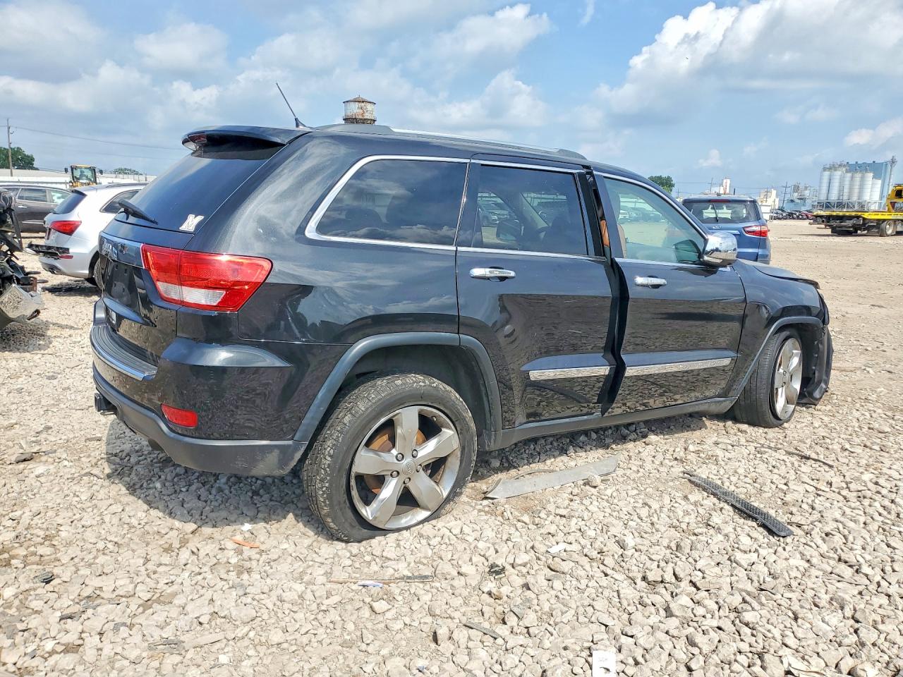 2013 Jeep Grand Cherokee Overland Black vin: 1C4RJFCG7DC531748