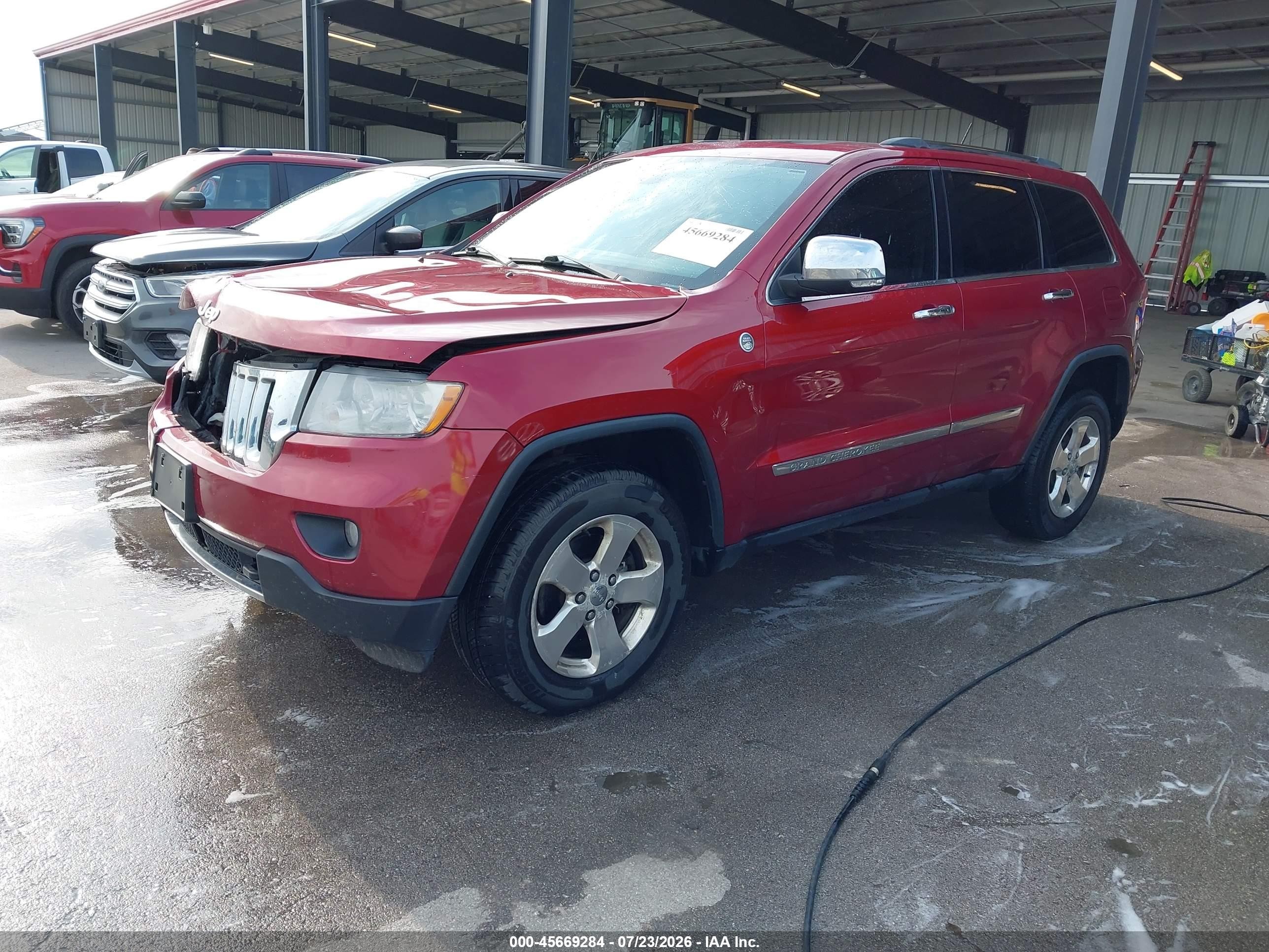 2013 Jeep Grand Cherokee Overland Красный vin: 1C4RJFCG7DC627525