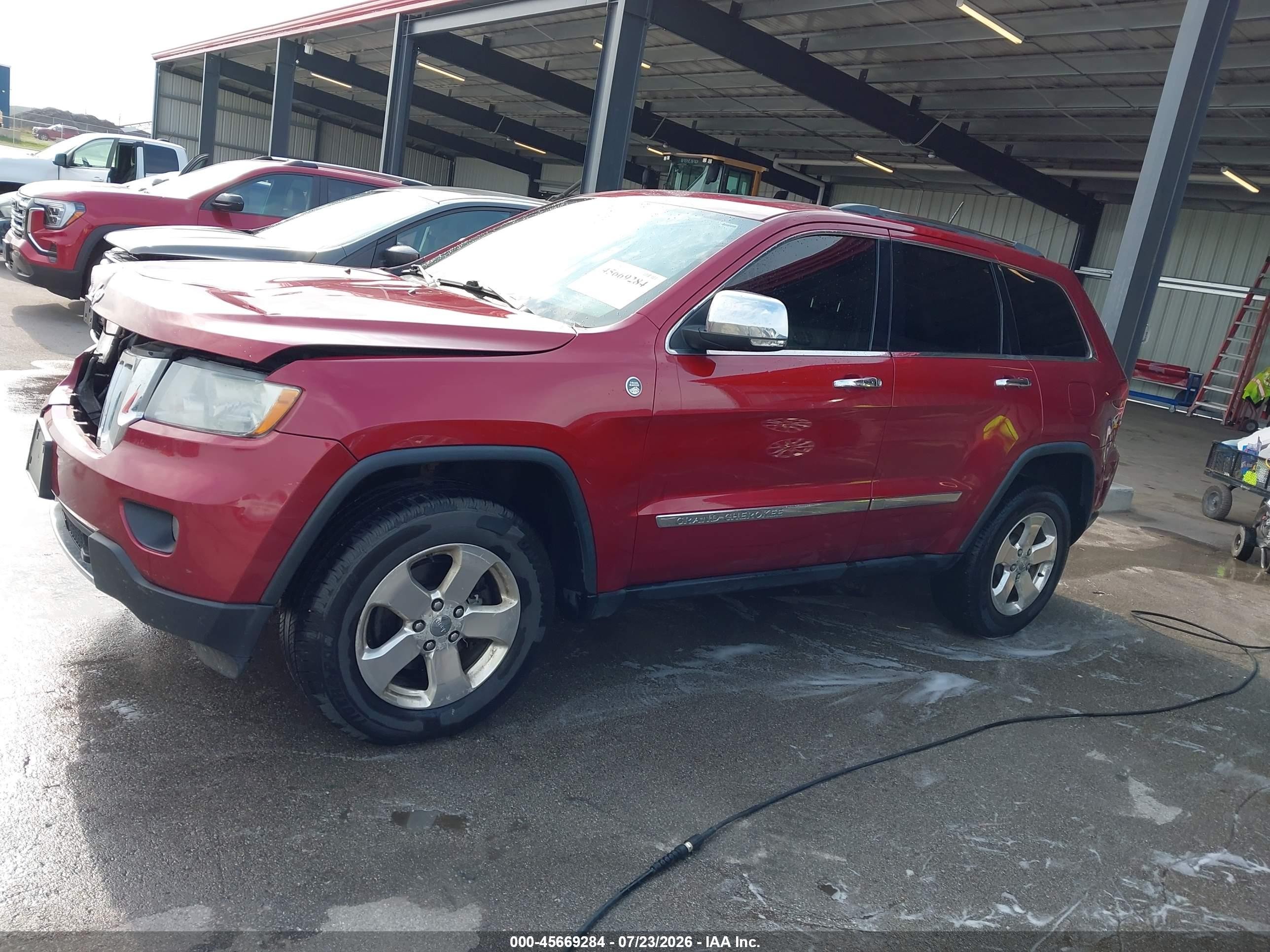 2013 Jeep Grand Cherokee Overland Красный vin: 1C4RJFCG7DC627525