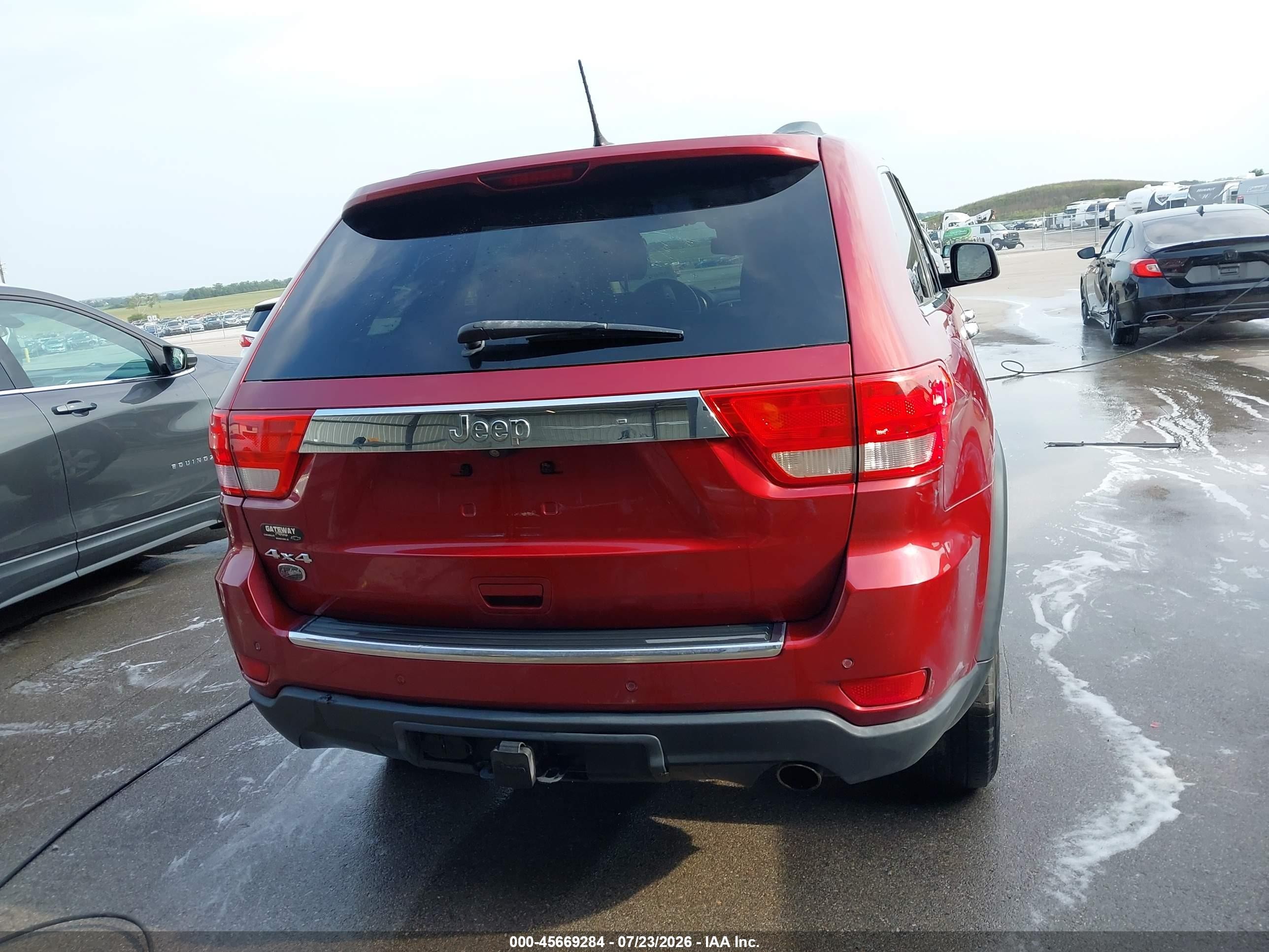 2013 Jeep Grand Cherokee Overland Красный vin: 1C4RJFCG7DC627525