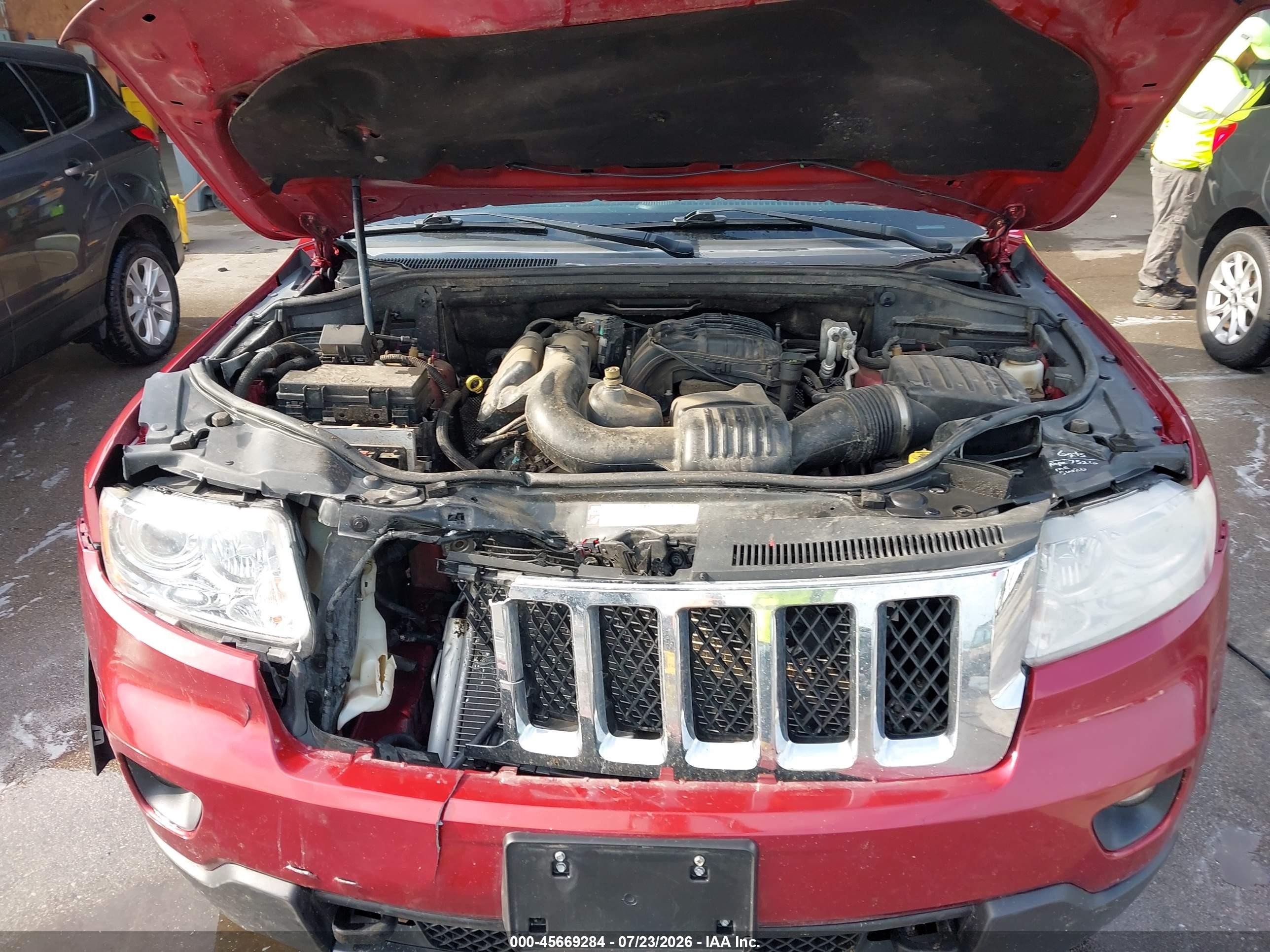 2013 Jeep Grand Cherokee Overland Красный vin: 1C4RJFCG7DC627525