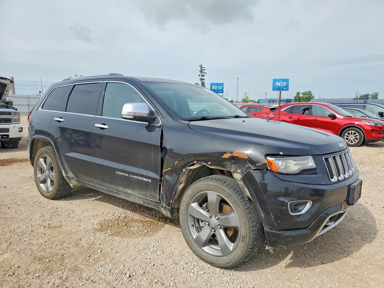 2014 Jeep Grand Cherokee Overland Black vin: 1C4RJFCG7EC195813