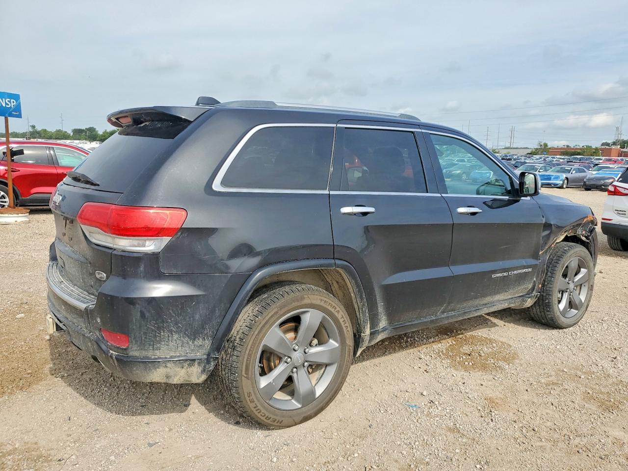 2014 Jeep Grand Cherokee Overland Black vin: 1C4RJFCG7EC195813