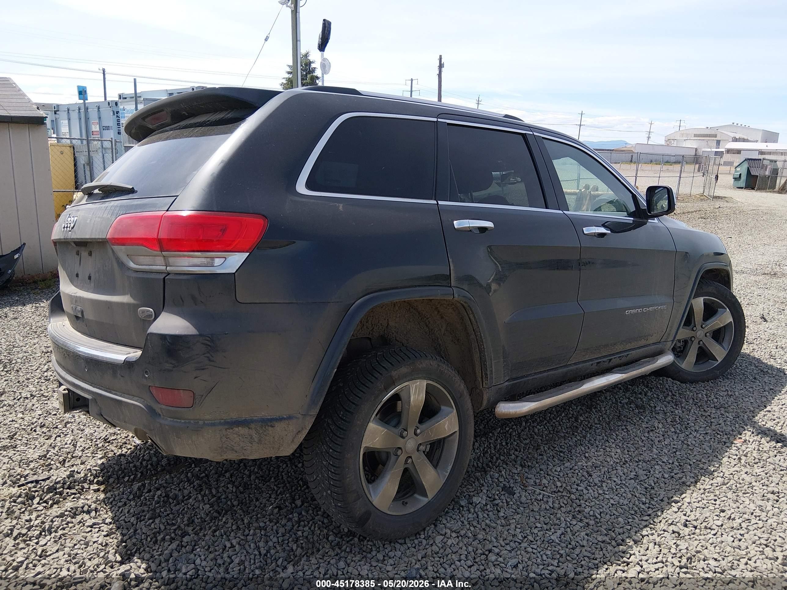 2014 Jeep Grand Cherokee Overland Black vin: 1C4RJFCG7EC210312