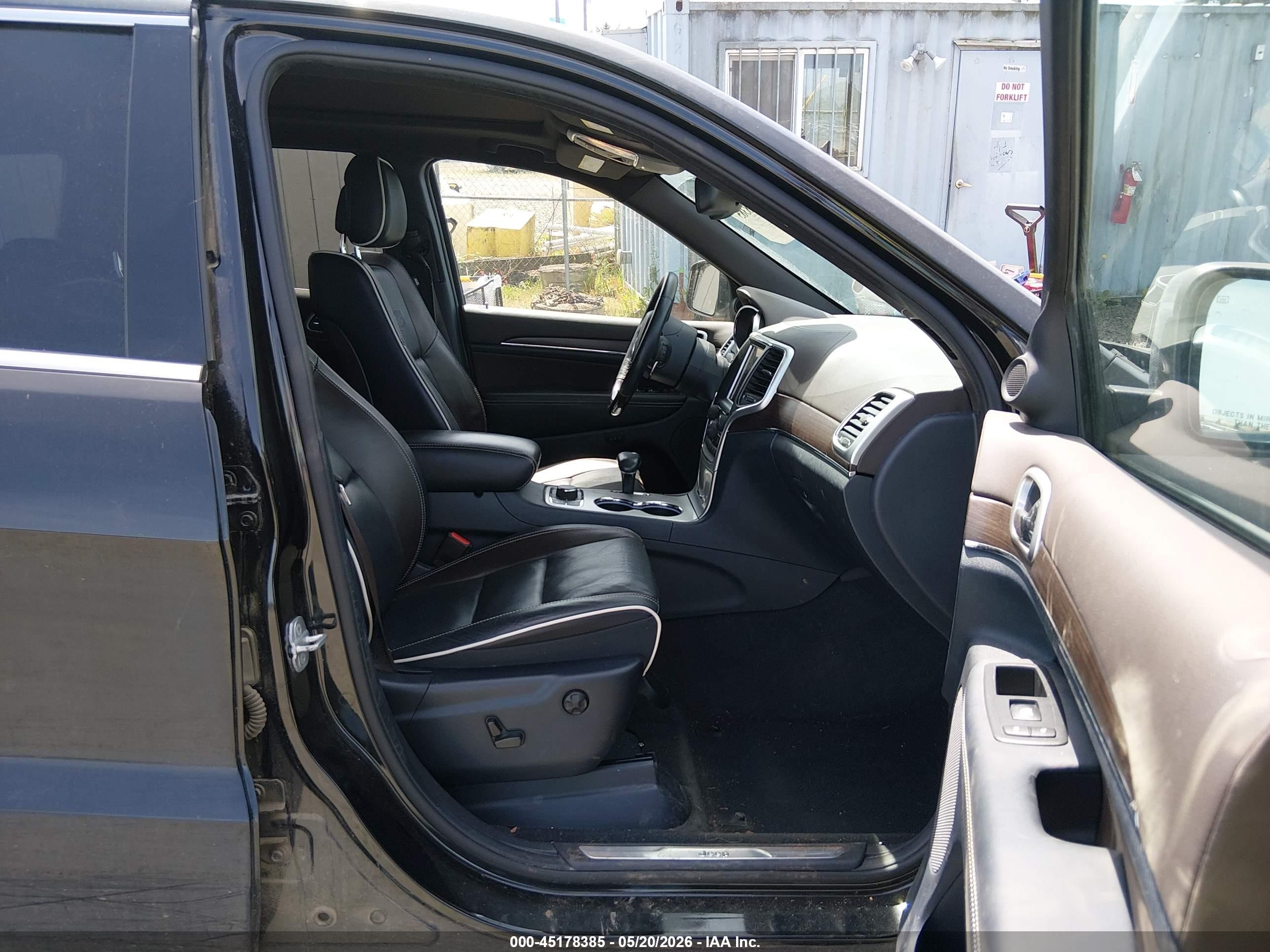 2014 Jeep Grand Cherokee Overland Black vin: 1C4RJFCG7EC210312
