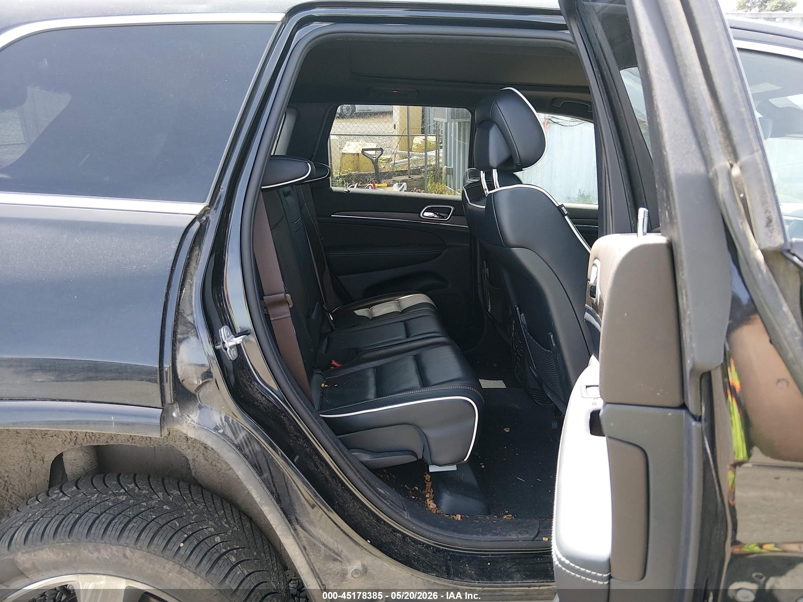 2014 Jeep Grand Cherokee Overland Black vin: 1C4RJFCG7EC210312