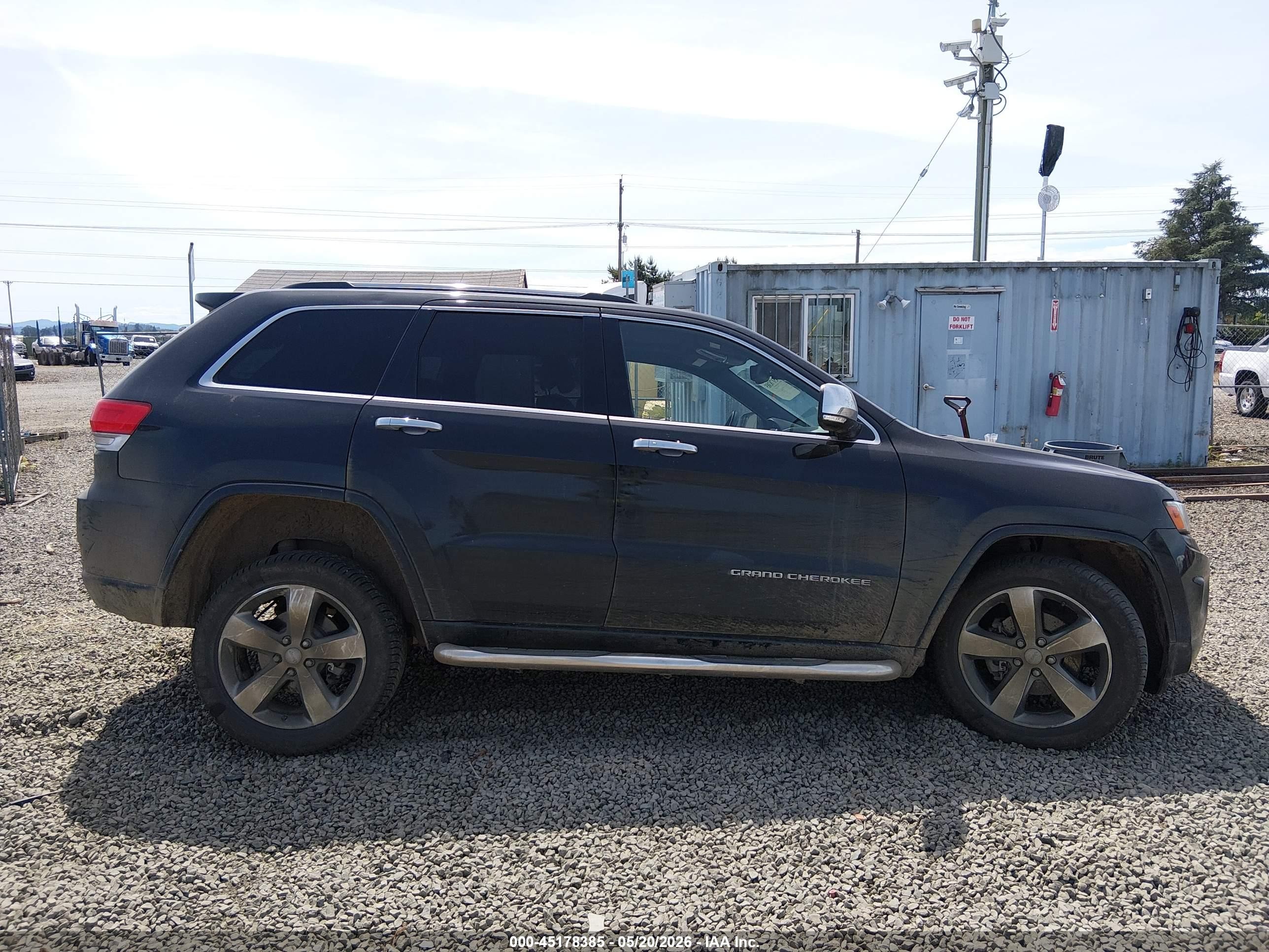 2014 Jeep Grand Cherokee Overland Black vin: 1C4RJFCG7EC210312