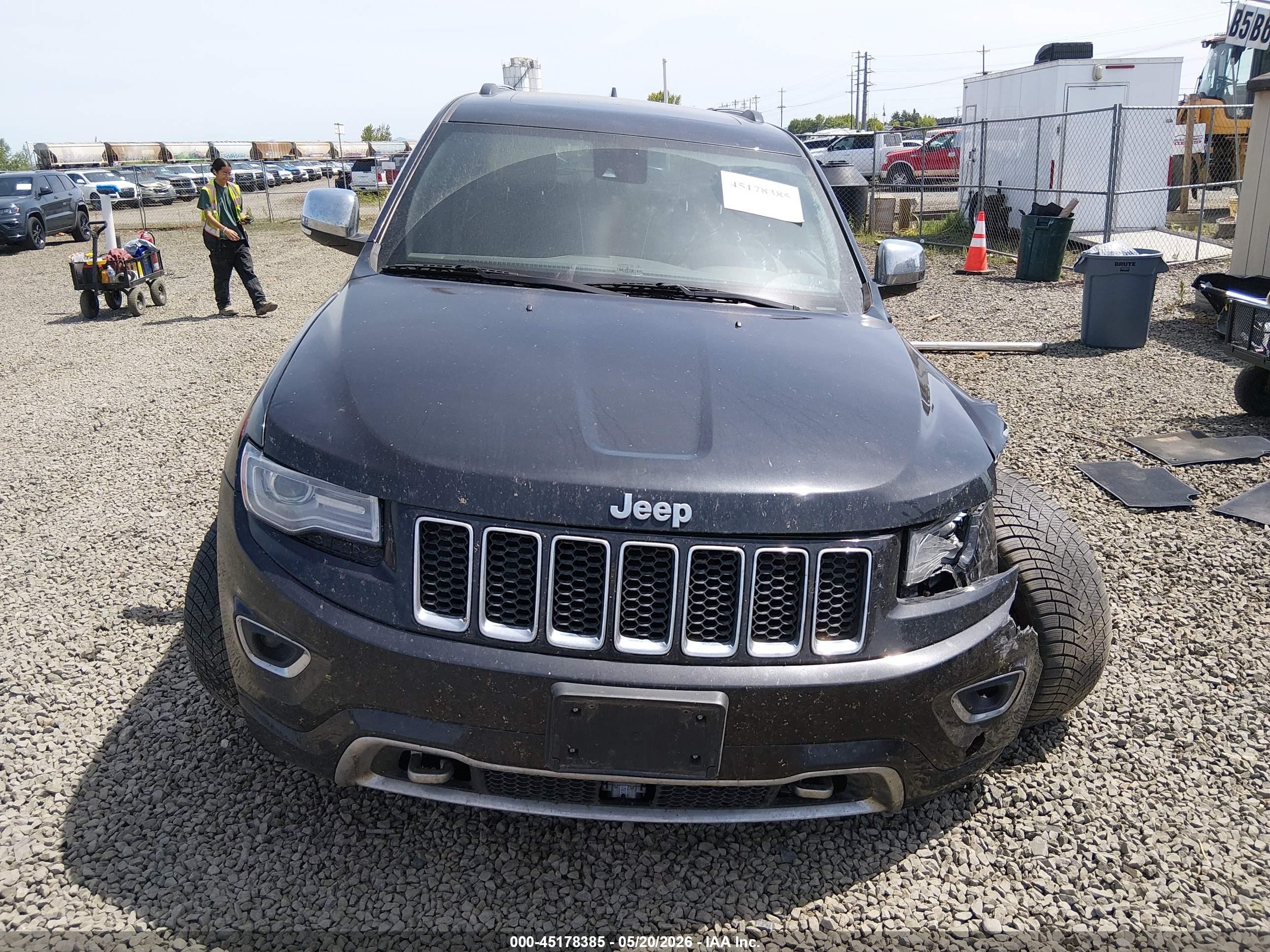 2014 Jeep Grand Cherokee Overland Black vin: 1C4RJFCG7EC210312
