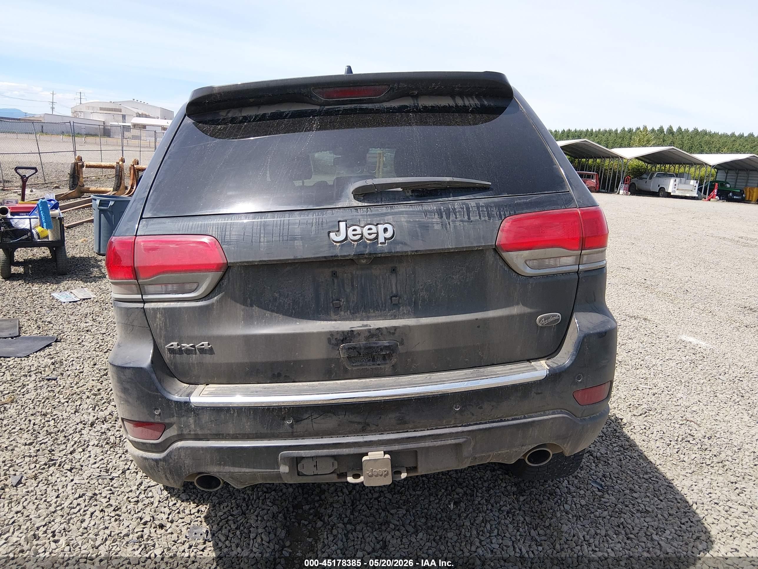 2014 Jeep Grand Cherokee Overland Black vin: 1C4RJFCG7EC210312