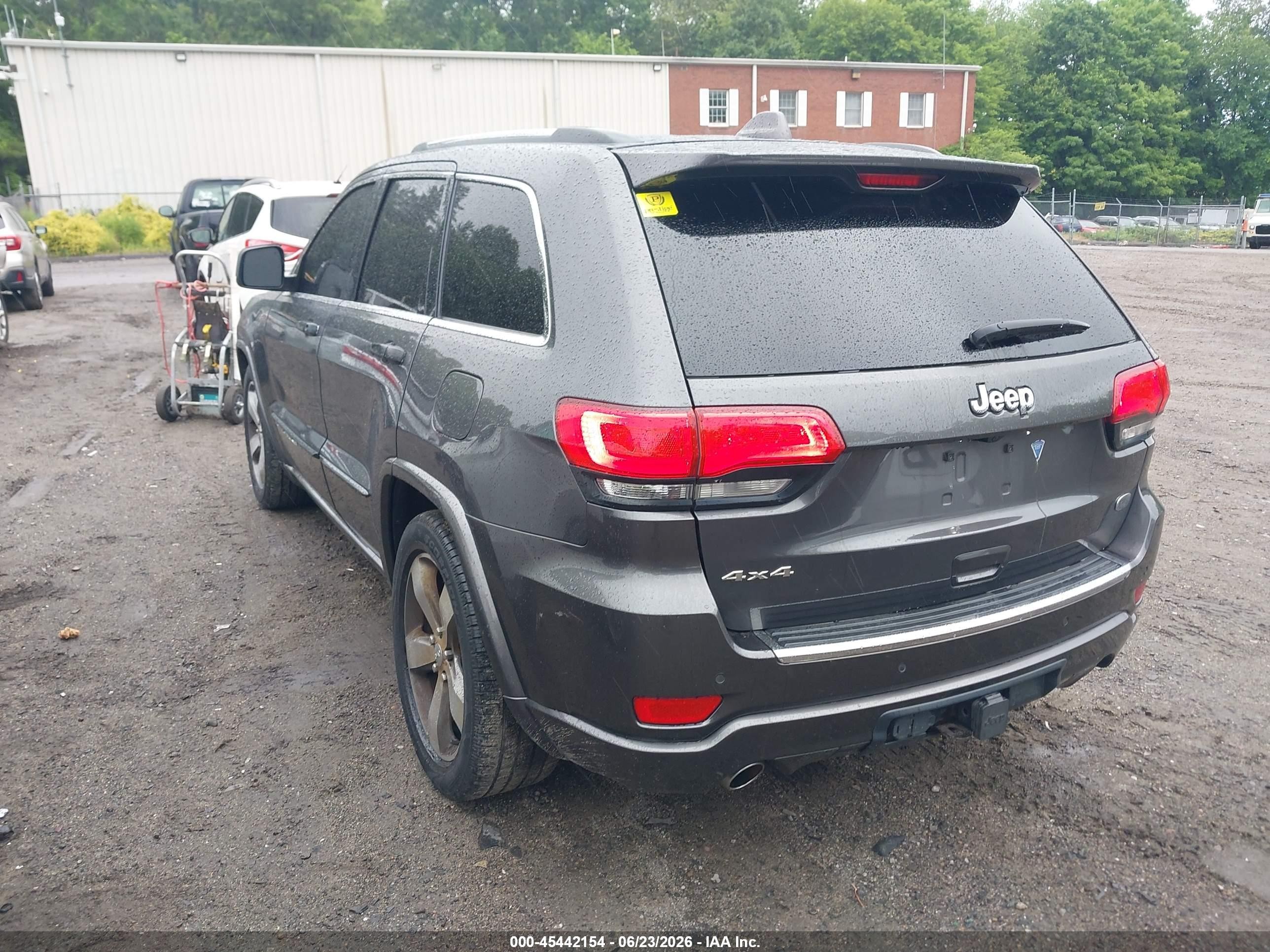 2014 Jeep Grand Cherokee Overland Gray vin: 1C4RJFCG7EC356158