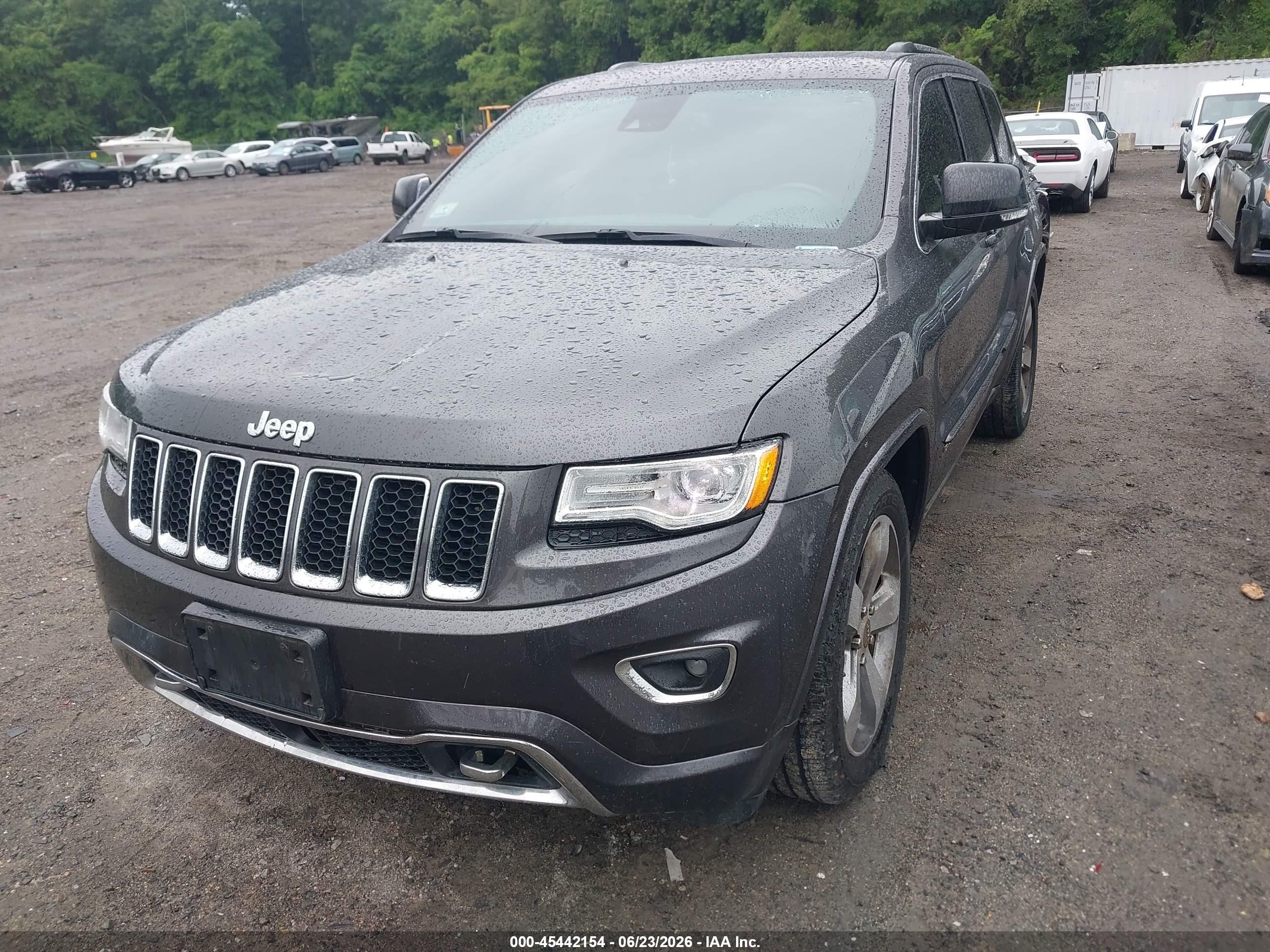2014 Jeep Grand Cherokee Overland Gray vin: 1C4RJFCG7EC356158