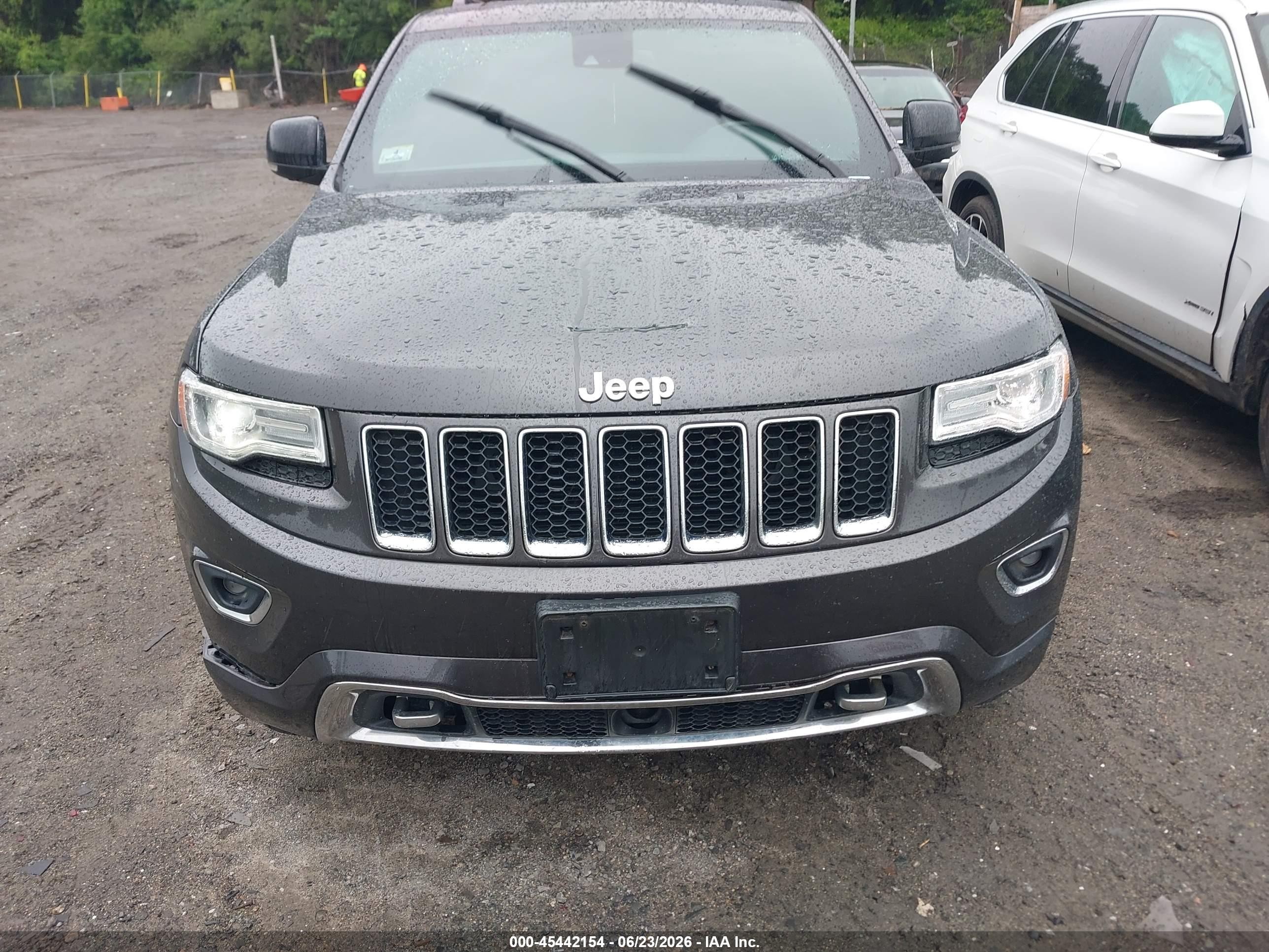2014 Jeep Grand Cherokee Overland Gray vin: 1C4RJFCG7EC356158