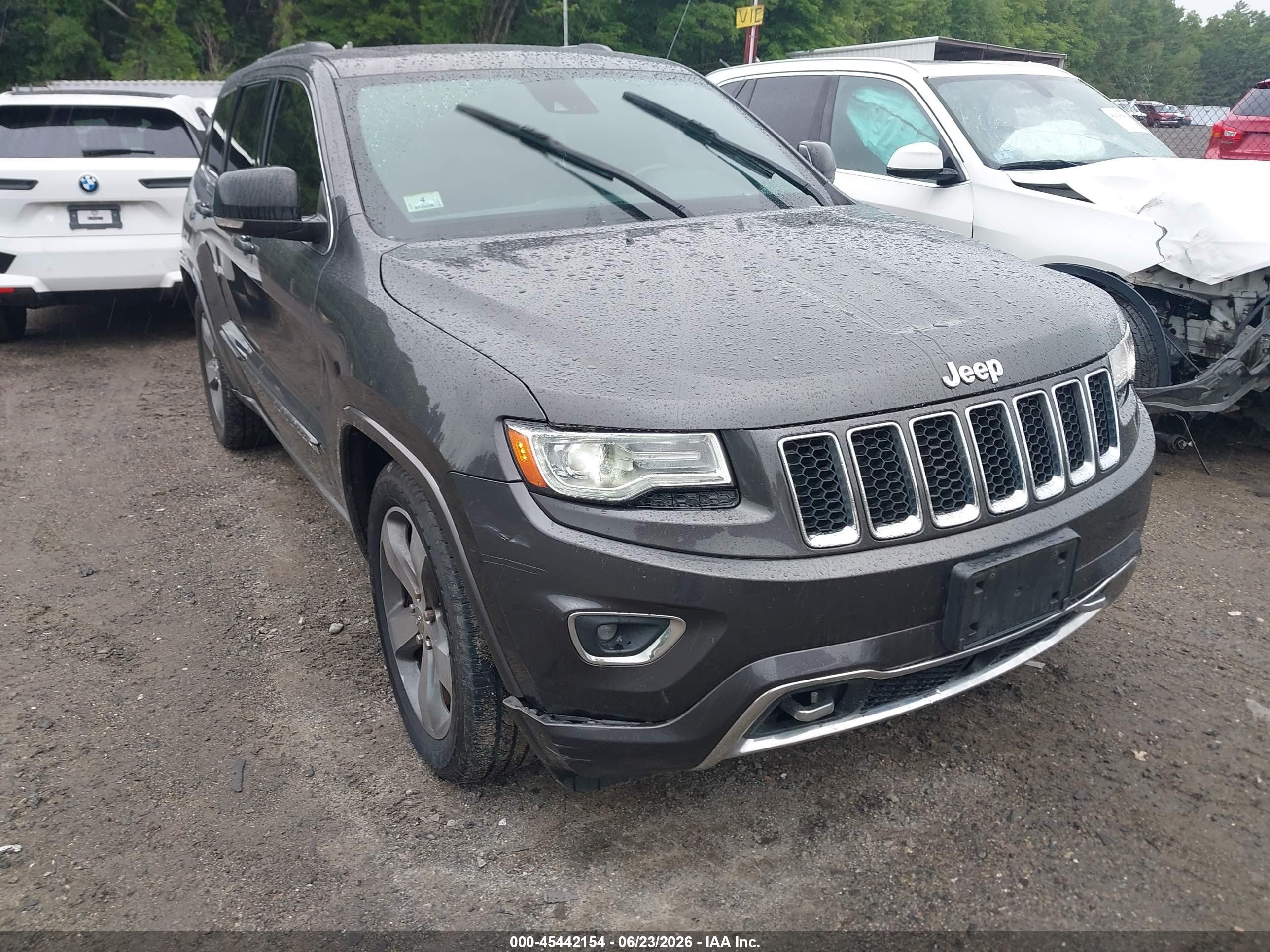 2014 Jeep Grand Cherokee Overland Gray vin: 1C4RJFCG7EC356158